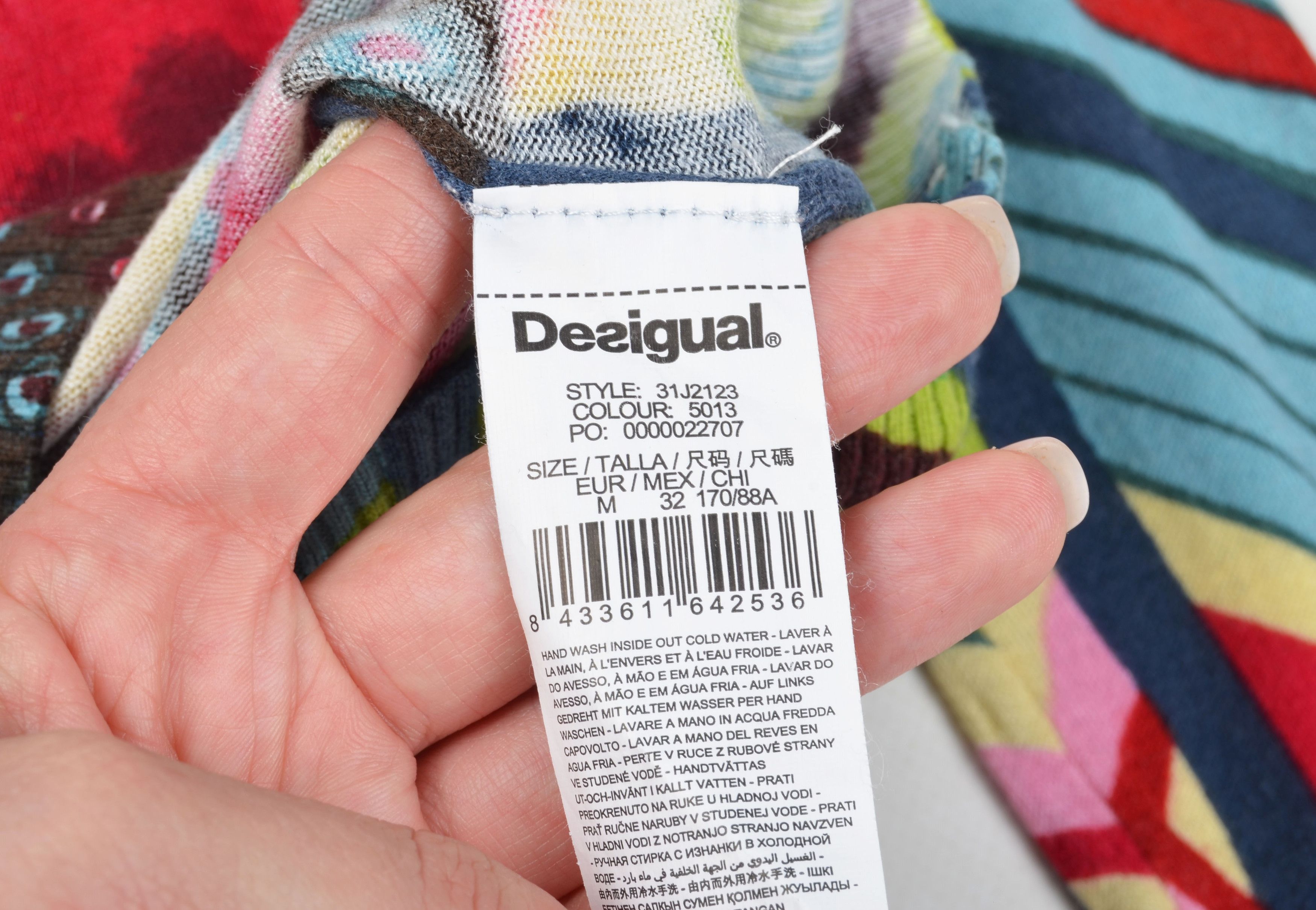 Desigual Desigual Y2K Boho Long Sleeve Multicolor Jumper Size M / US 6-8 / IT 42-44 - 8 Thumbnail