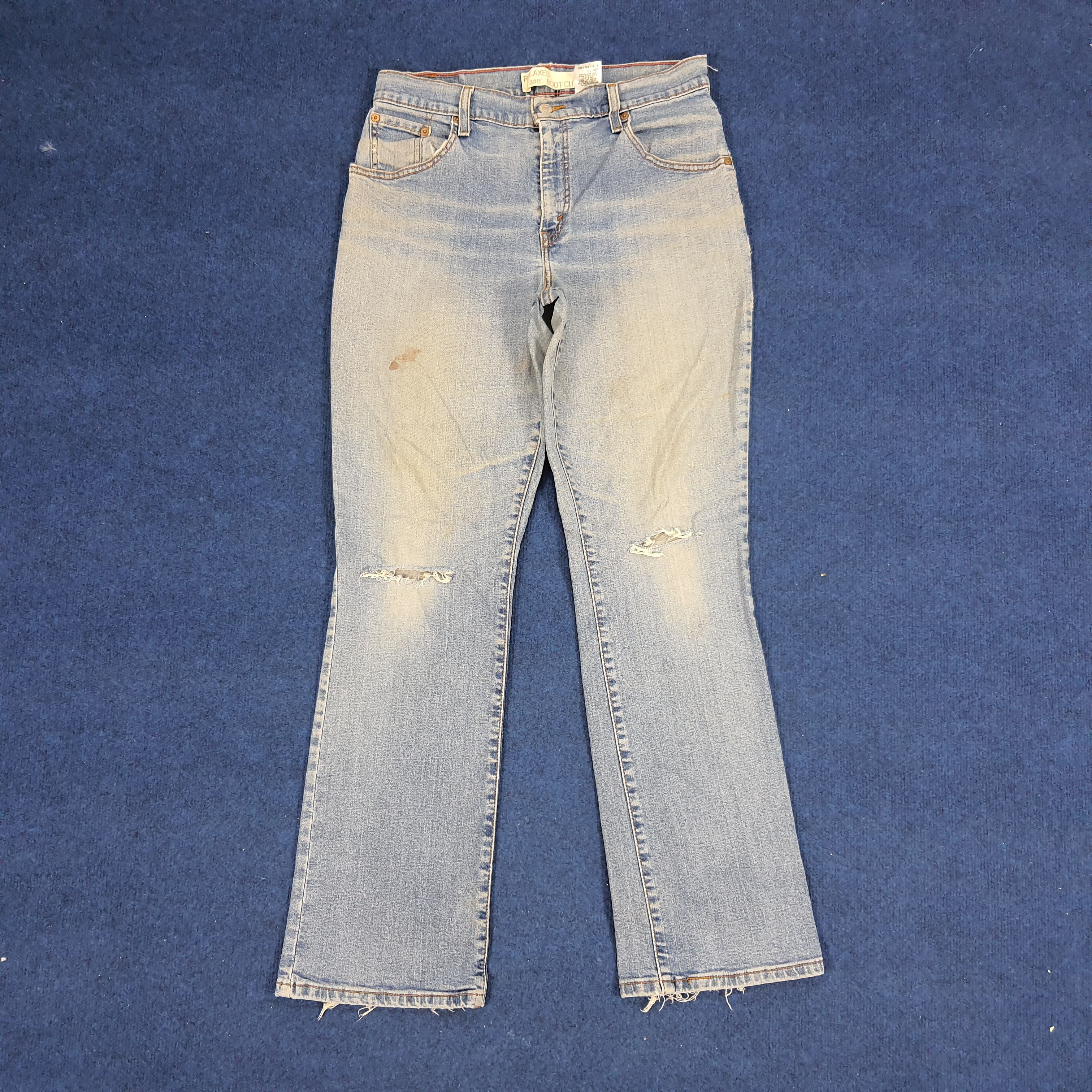 Levi's × Vintage Vintage Levi's 550 Relaxed Boot Cut Distressed Jeans Size US 30 / EU 46 - 4 Thumbnail