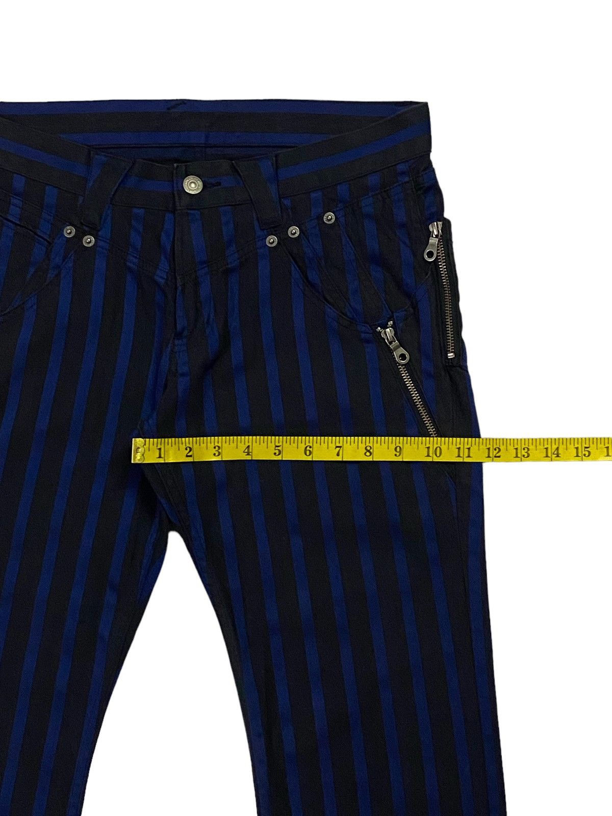 PPFM PPFM Striped Black And Blue Jeans Size US 32 / EU 48 - 8 Thumbnail