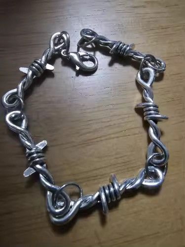 Jewelry Gothic Punk Barbed Wire bracelet Size ONE SIZE - 5 Thumbnail