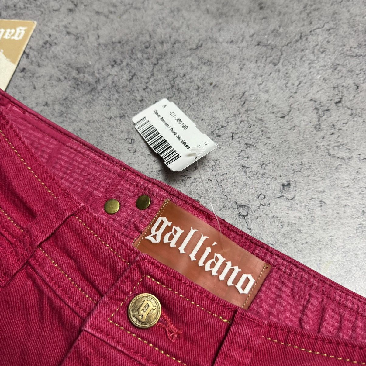 John Galliano NEW Galliano Y2K 00s Mini Shorts Size 26" / US 2 / IT 38 - 8 Thumbnail