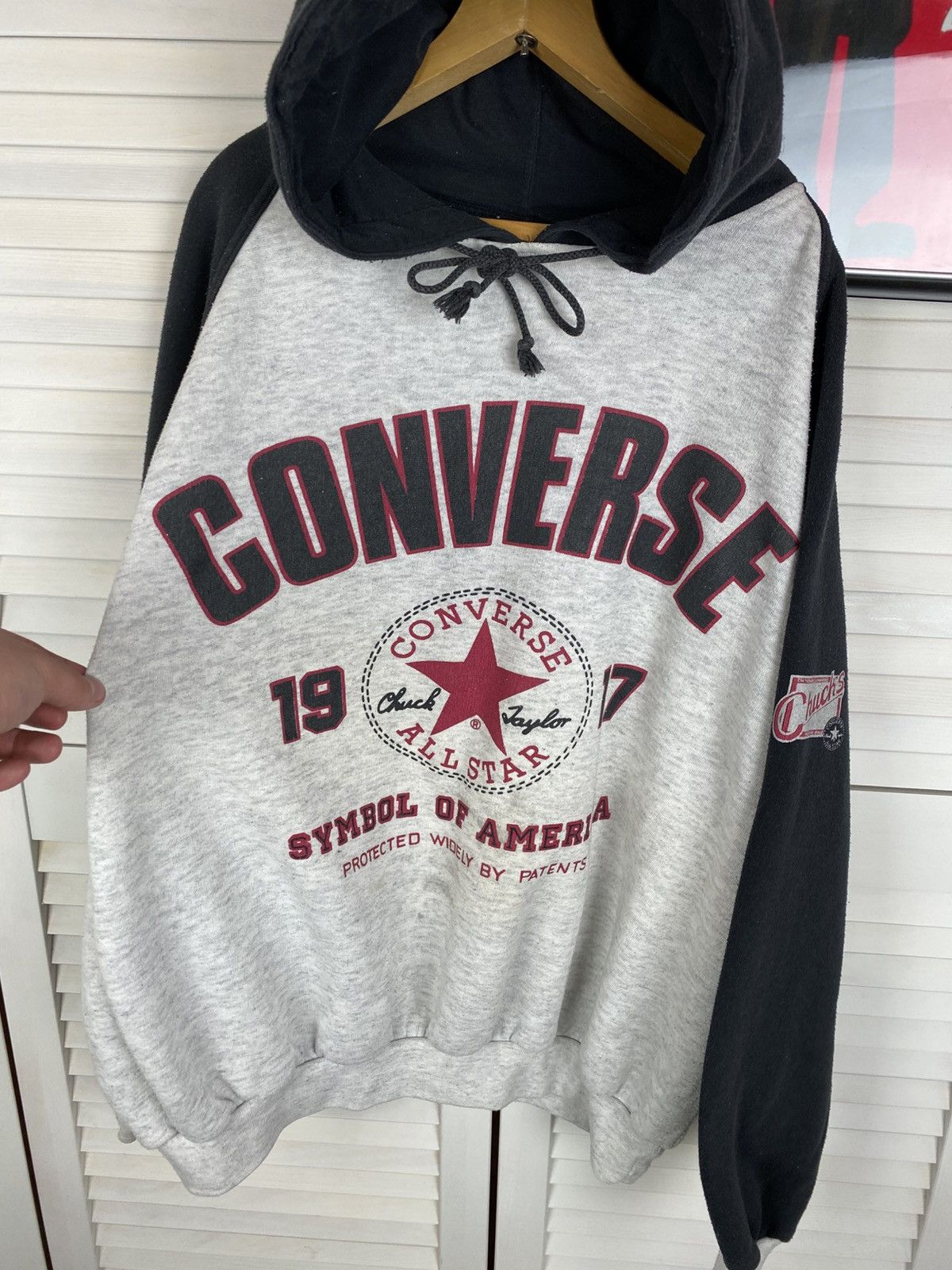 Converse Vintage 90s Hoodie Converse All Star Of America Casual Retro Size US M / EU 48-50 / 2 - 5 Thumbnail