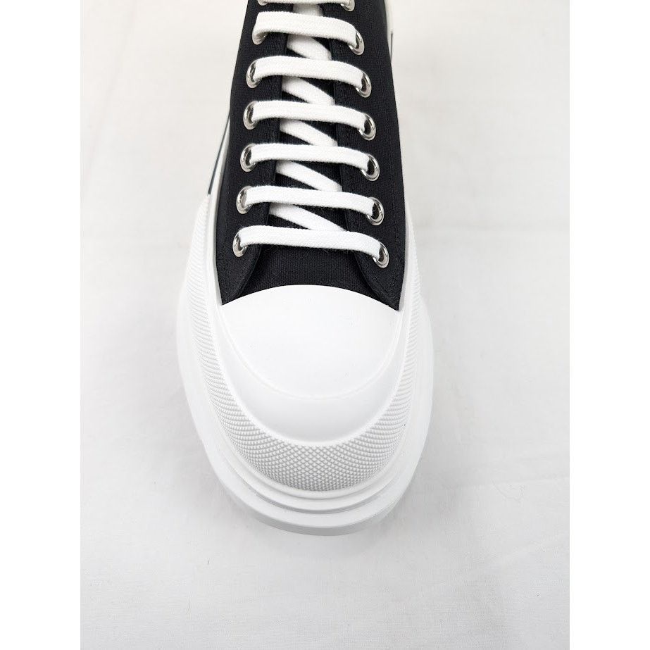 Alexander McQueen o1rshd1 Tread Slick Boots in Black/White Size US 12 / EU 45 - 6 Thumbnail