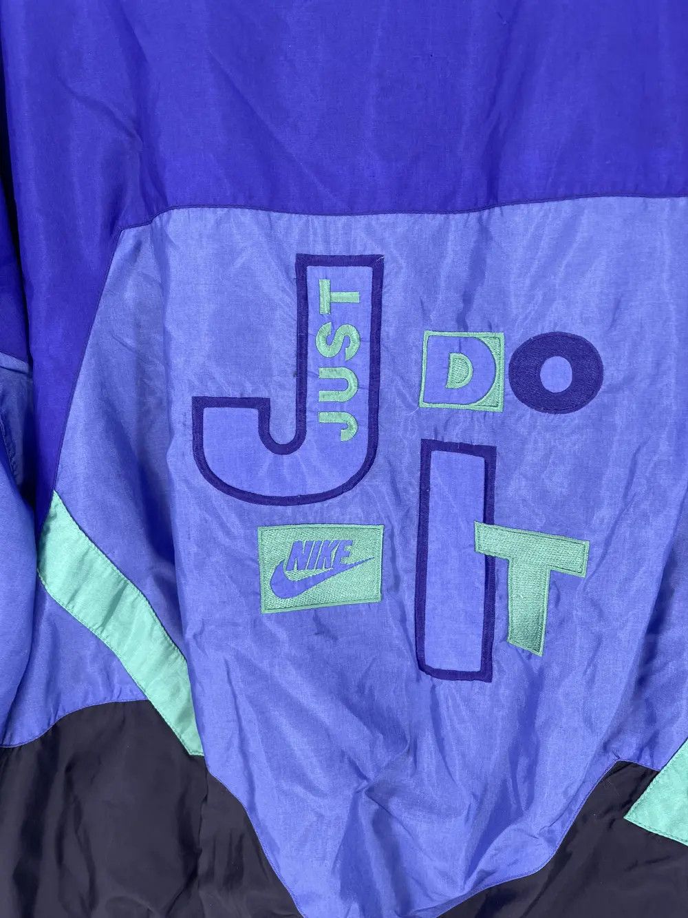 Vintage 80s Vintage Nike Just do it Nylon Track Top Jacket Size US XXL / EU 58 / 5 - 14 Thumbnail