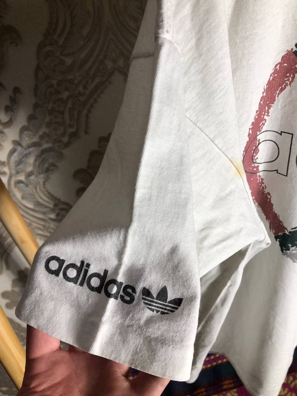 Adidas × Vintage VERY RARE ADIDAS ORIGINAL TENNIS DOUBLE PRINTED T-SHIRT 90s Size US XL / EU 56 / 4 - 6 Thumbnail