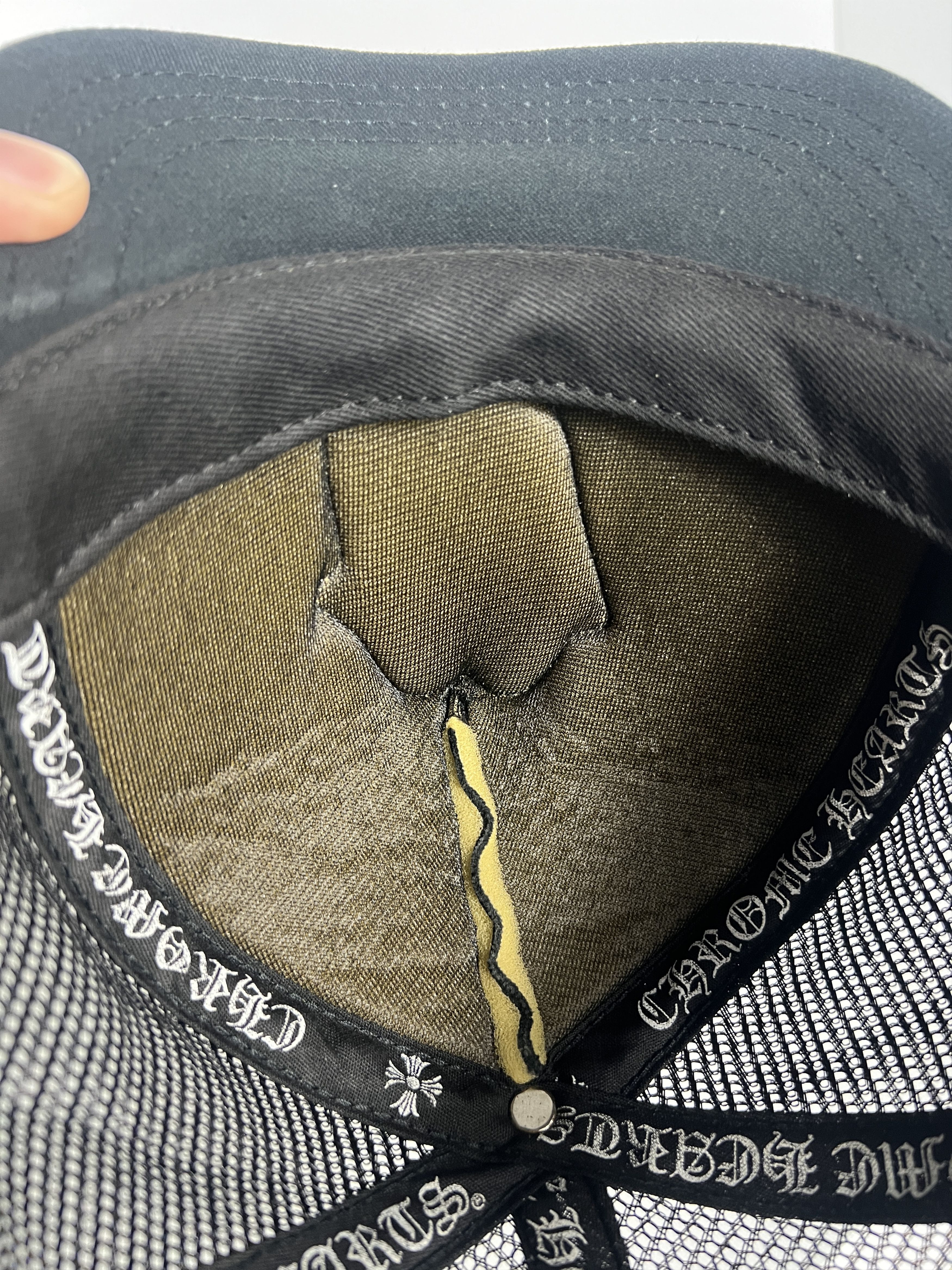 Chrome Hearts × The Rolling Stones Chrome Hearts x Rolling Stones Leather Patch Trucker Hat Size ONE SIZE - 8 Thumbnail