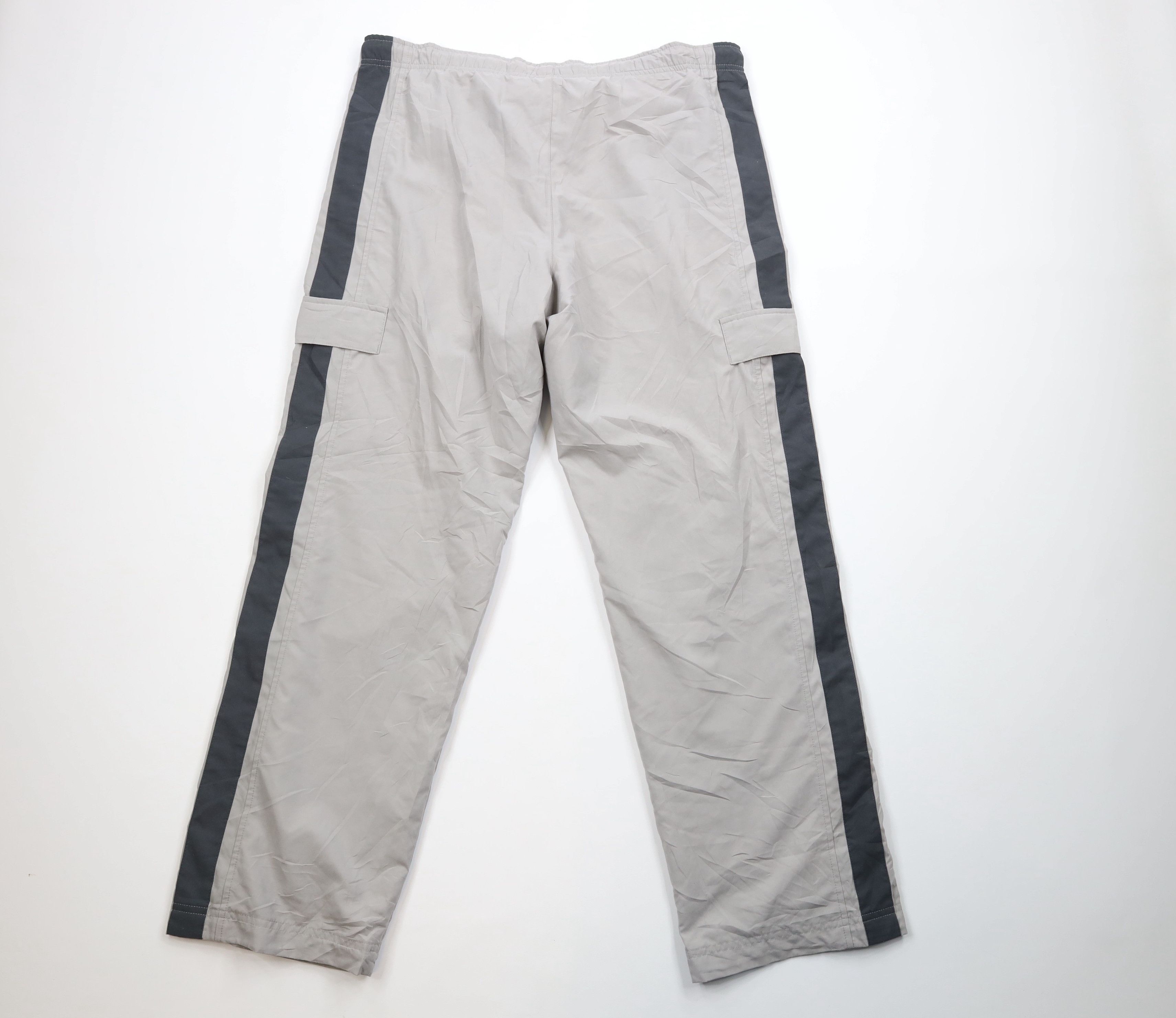 Nike × Vintage Vintage Nike Scott Mini Swoosh Striped Wide Leg Cargo Pants Size US 40 / EU 56 - 7 Thumbnail