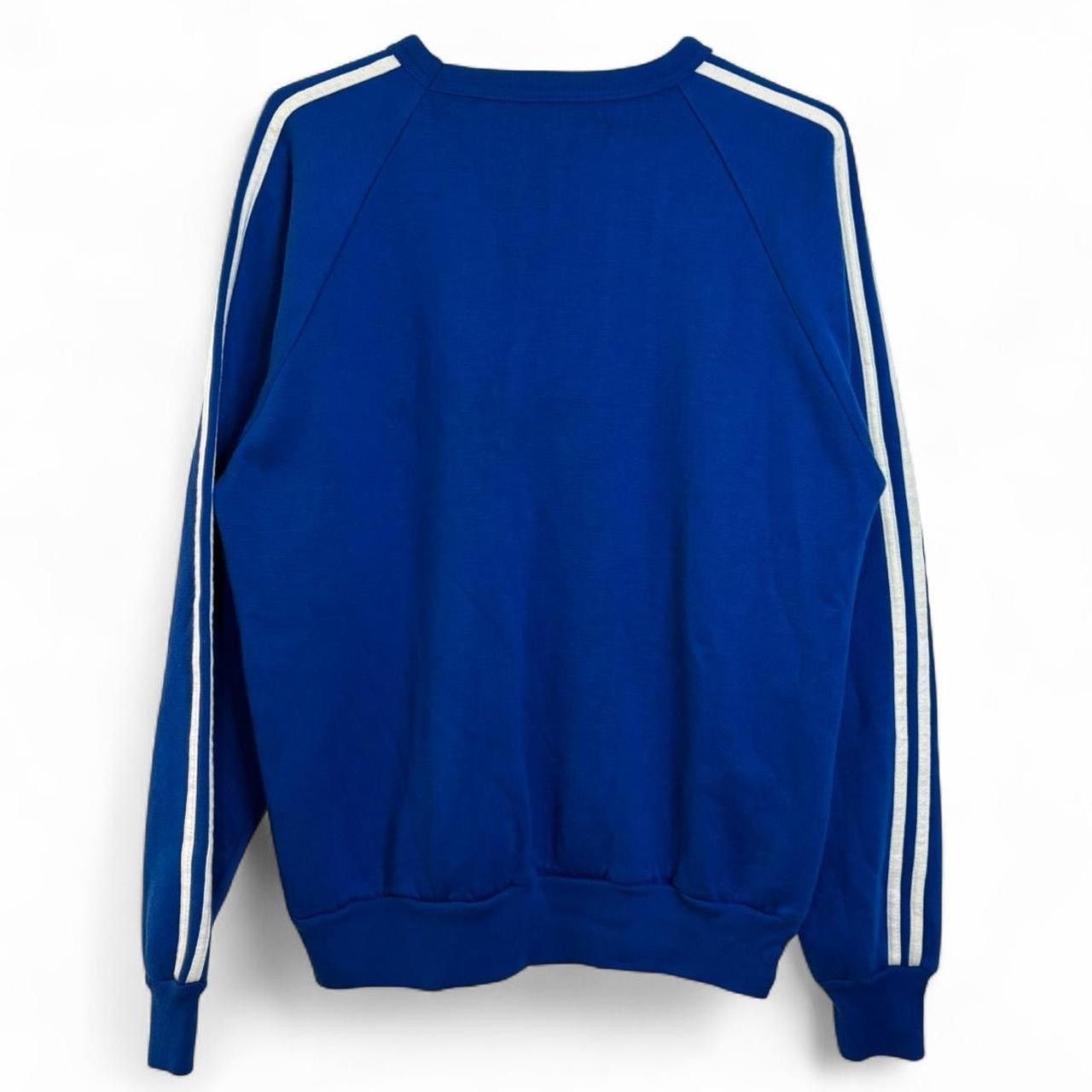 Vintage Vintage Royal Blue Striped Sweatshirt Size US L / EU 52-54 / 3 - 7 Thumbnail