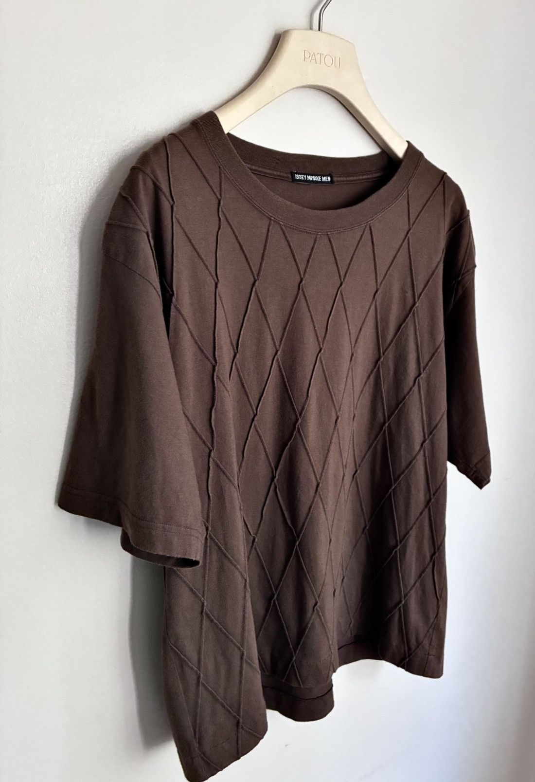 Issey Miyake Issey Miyake Men SS02 Textured Diamond Knit Tee Size US M / EU 48-50 / 2 - 5 Thumbnail