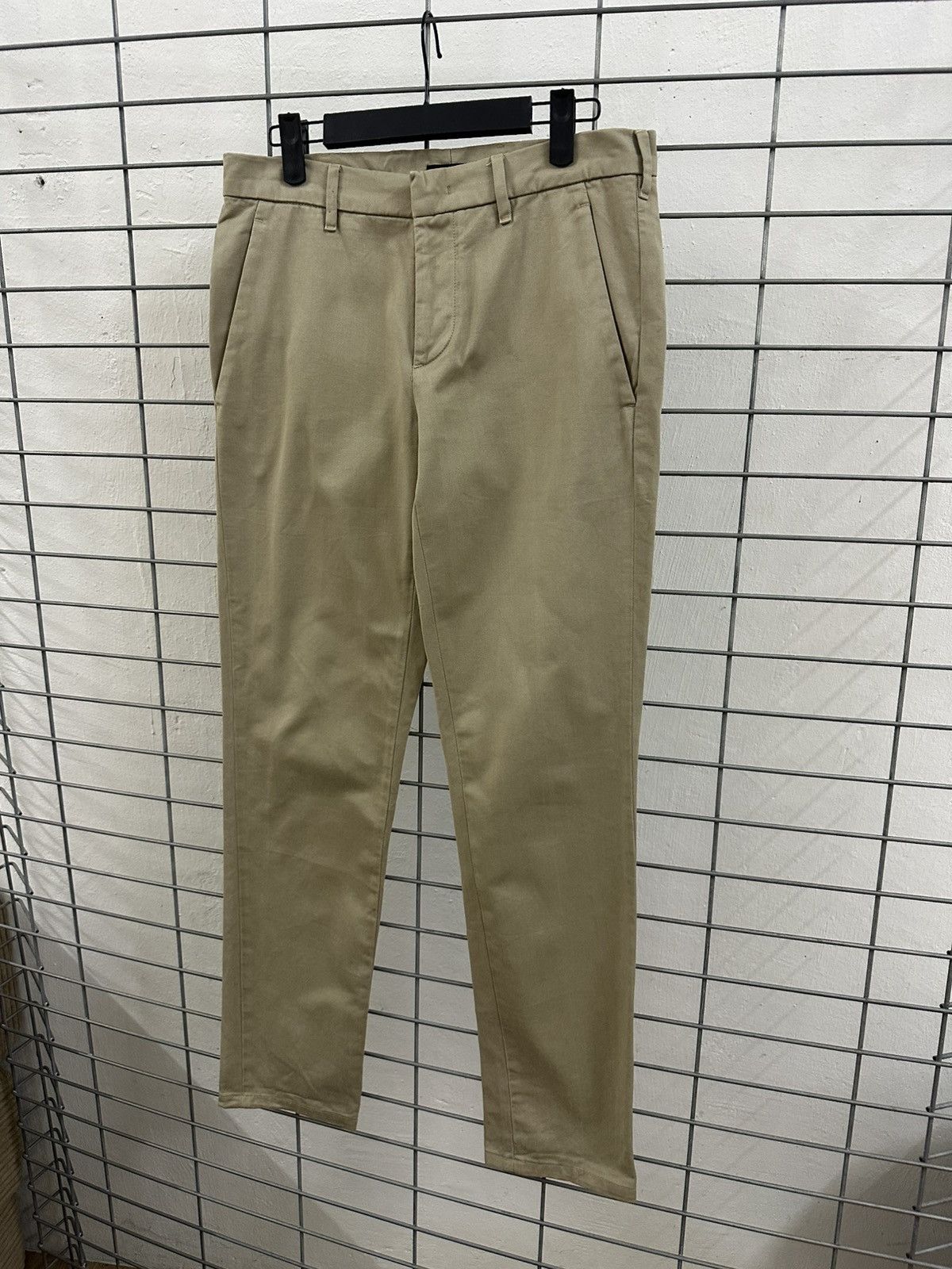 Prada Prada SPH07B Cotton Gabardine Trousers (Khaki) Size 29" - 3 Thumbnail