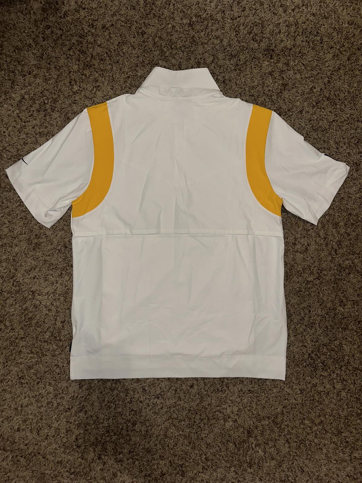 Nike Nike Men's Pittsburgh Steelers Wht Sideline Coaches Chevron Lockup Pullover Top Size US L / EU 52-54 / 3 - 6 Thumbnail