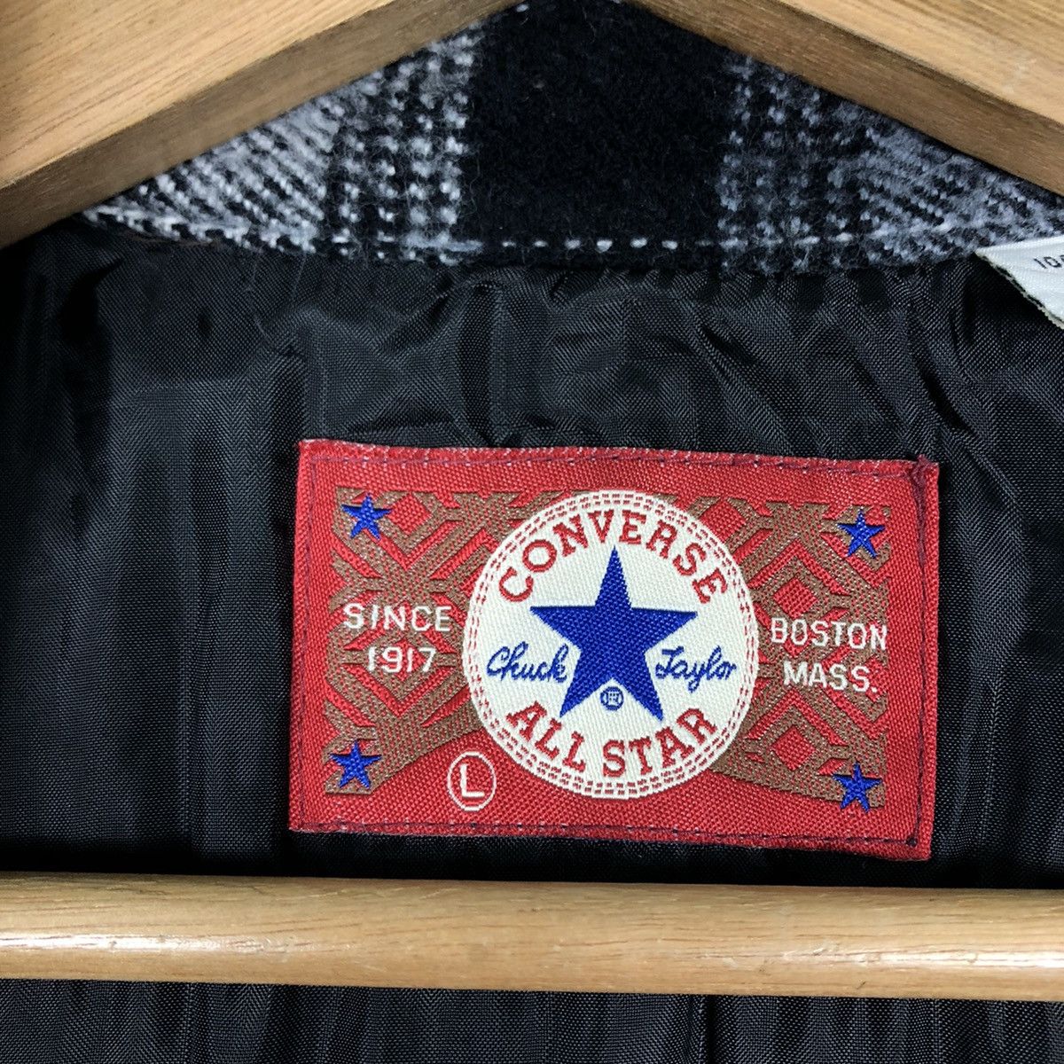 Flannel 🔥90’s Vintage Wool Flannel Jacket Converse USA Boston Mass Size US L / EU 52-54 / 3 - 13 Thumbnail