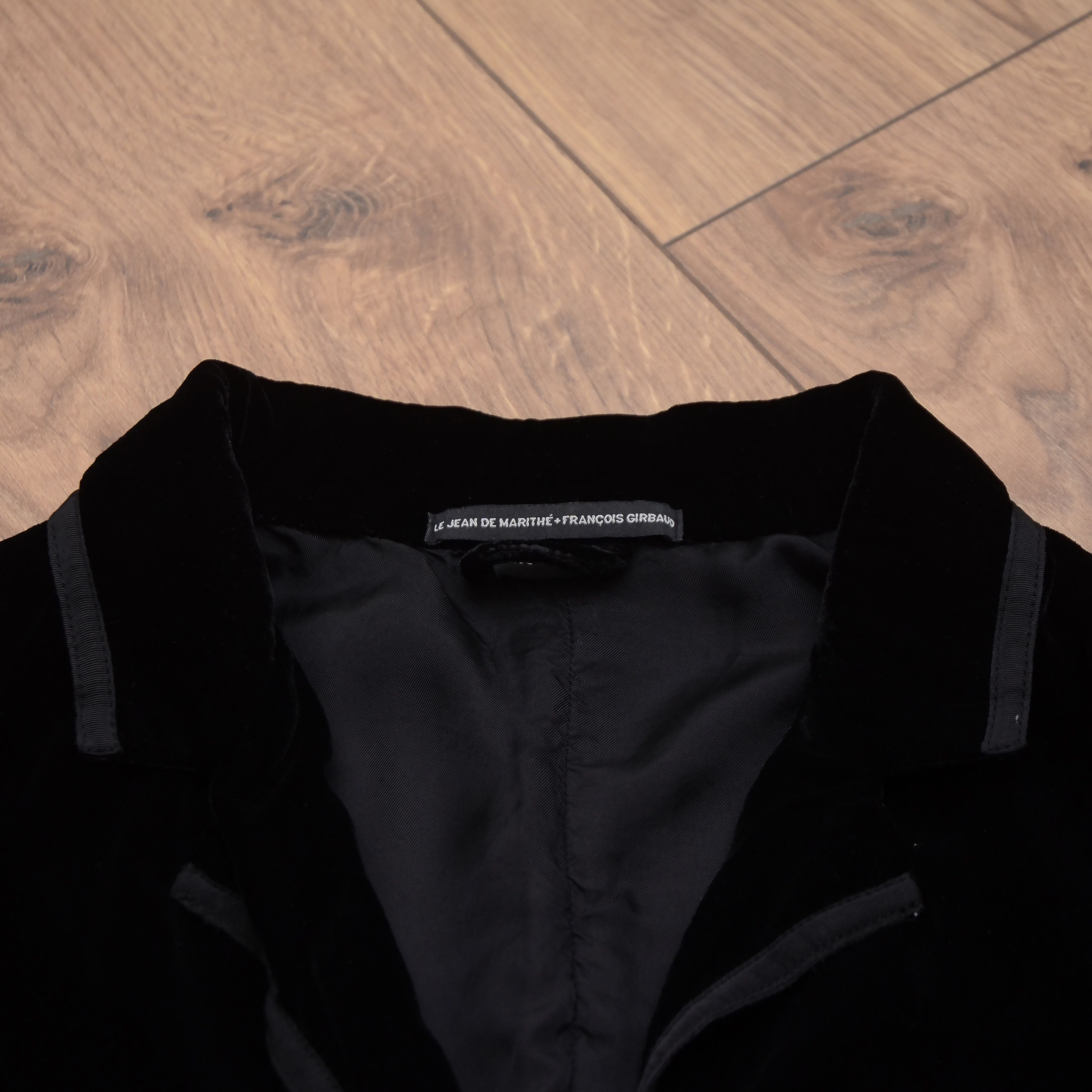 Marithe + Francois Girbaud Rare Marithé François Girbaud Black Silk Velvet Blazer Size S / US 4 / IT 40 - 7 Thumbnail