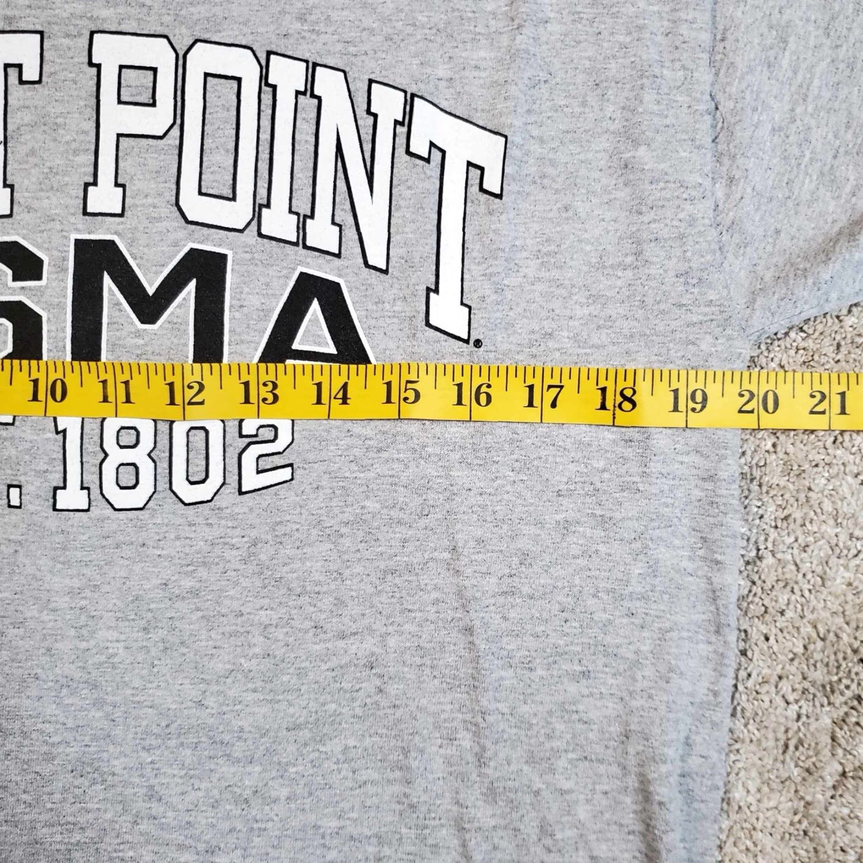 Champion VINTAGE West Point USMA T Shirt Gray Champion M Men Short Sleeve Shirt - Military 2000s? Size US M / EU 48-50 / 2 - 4 Thumbnail