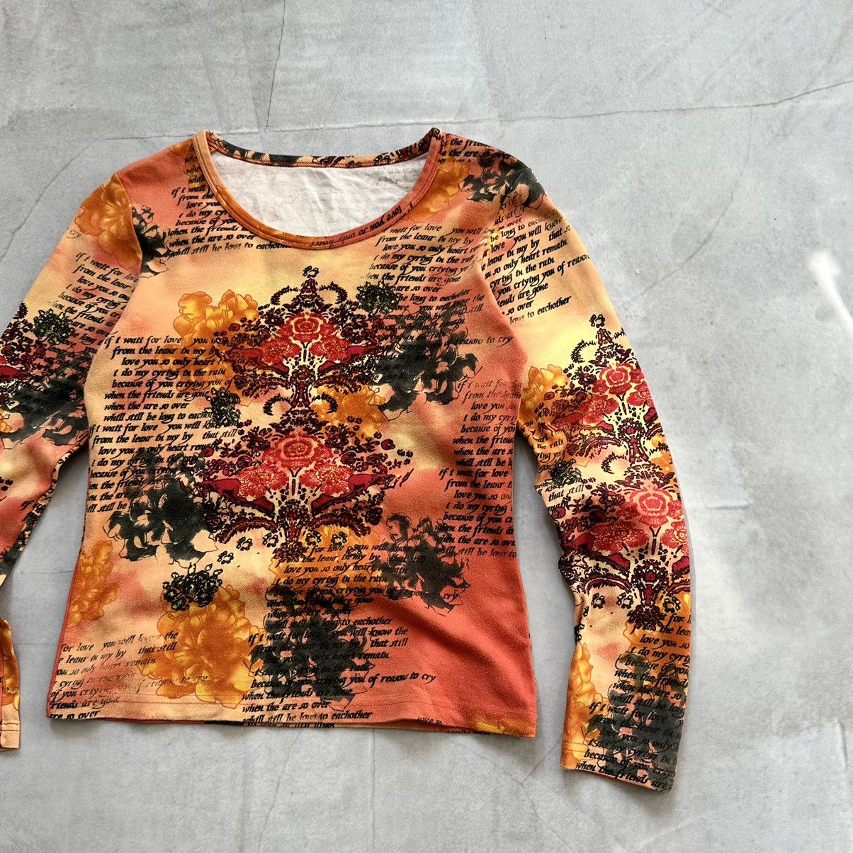 Hysteric Glamour × Undercover 00s Jean Paul Gaultier Style Long Sleeve T Shirt Tee Y2K JPG Size S / US 4 / IT 40 - 4 Thumbnail