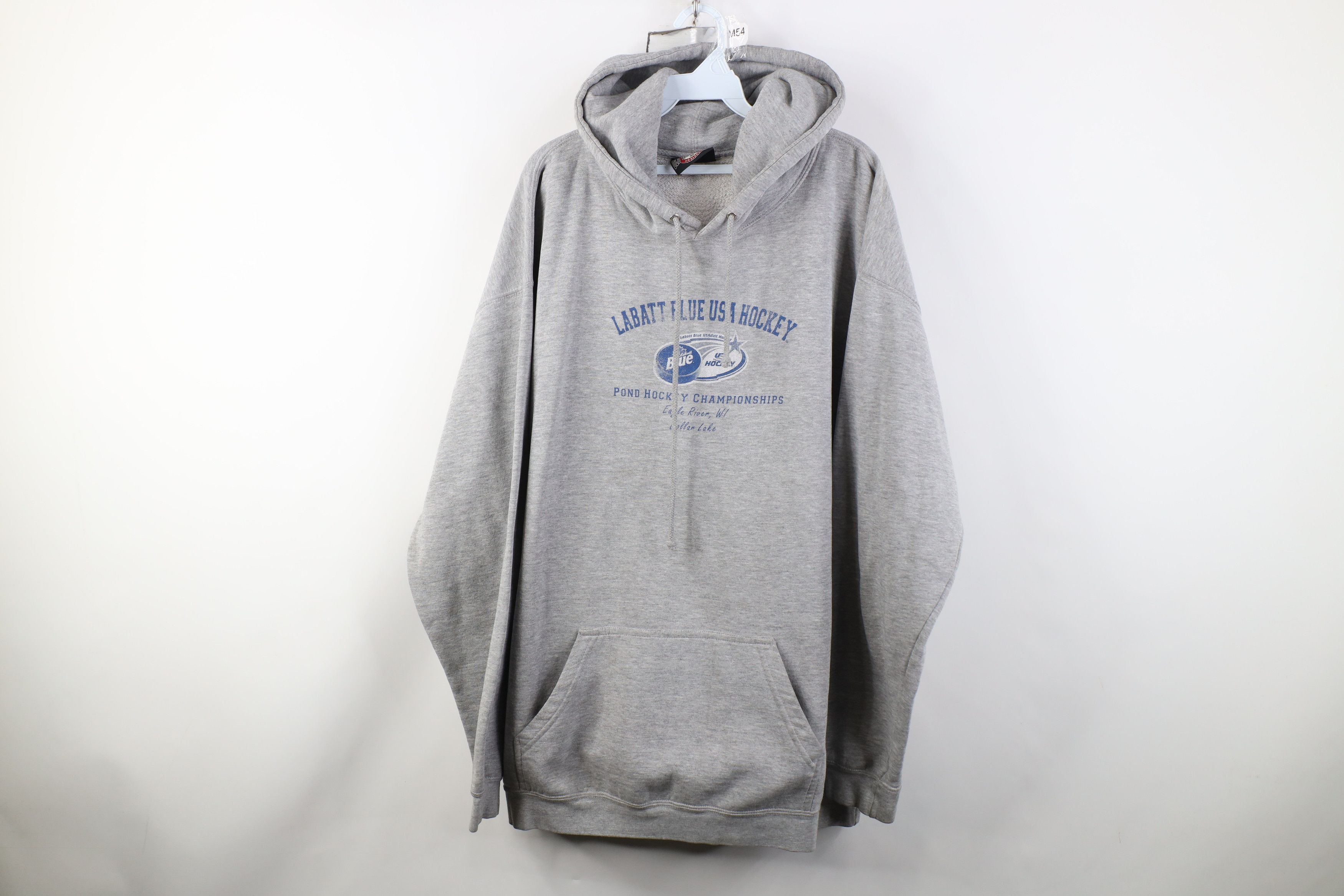 Vintage Vintage Labatt Hockey Championship Hoodie Sweatshirt Gray Size US XL / EU 56 / 4 - 1 Thumbnail