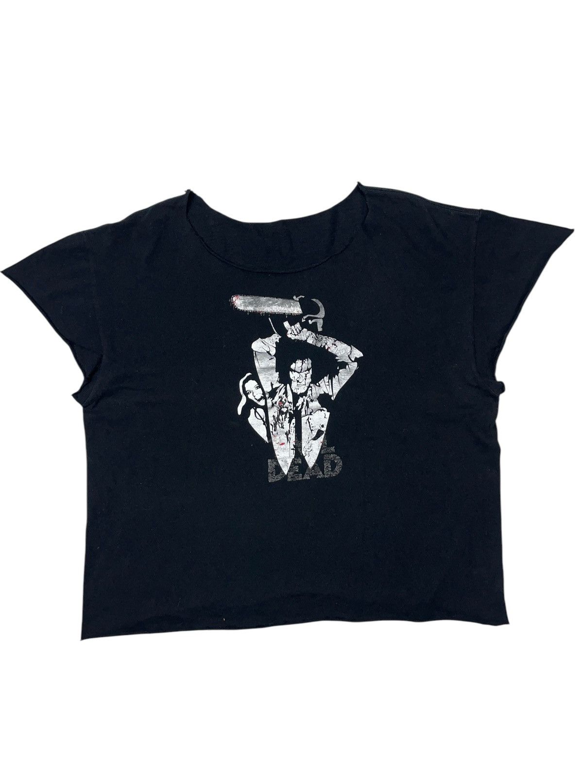 Expert Horror × Vintage Vintage 90s Evil Dead Cropped T-shirt Horror Size US XL / EU 56 / 4 - 1 Thumbnail