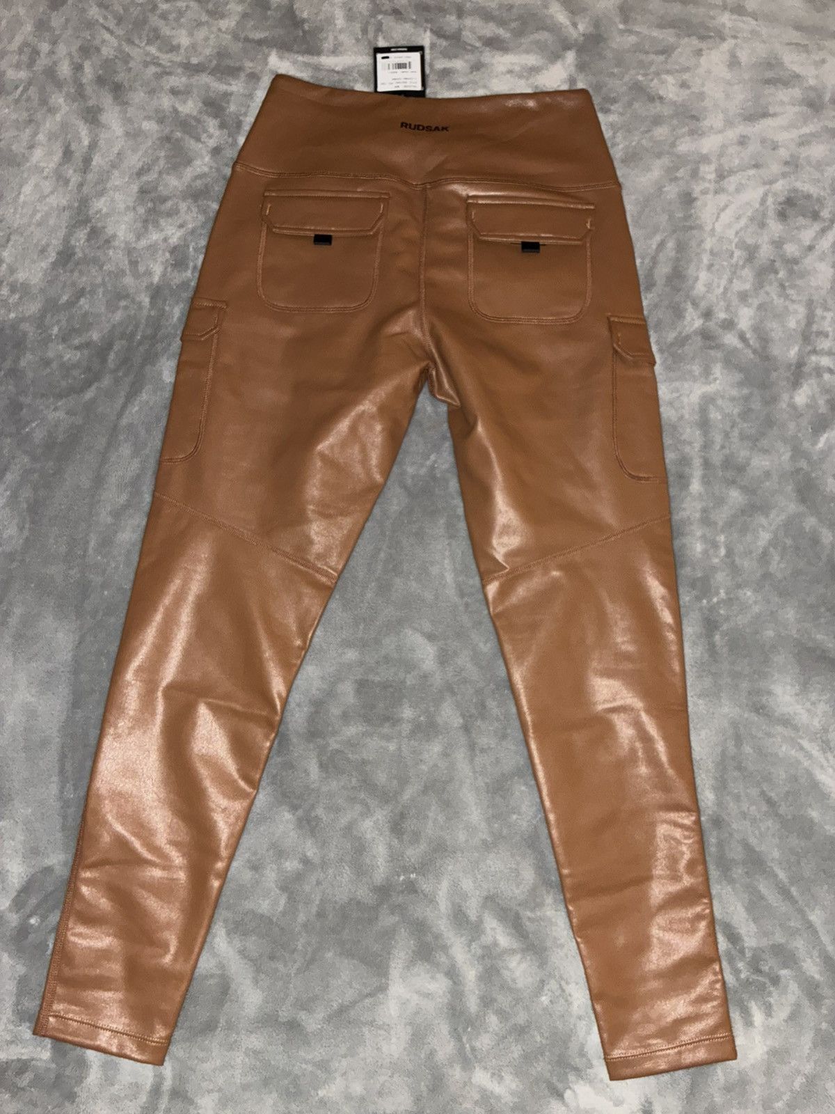 Rudsak Siren L Women’s Stretch Vegan Leather Leggings Size 30" / US 8 / IT 44 - 3 Thumbnail