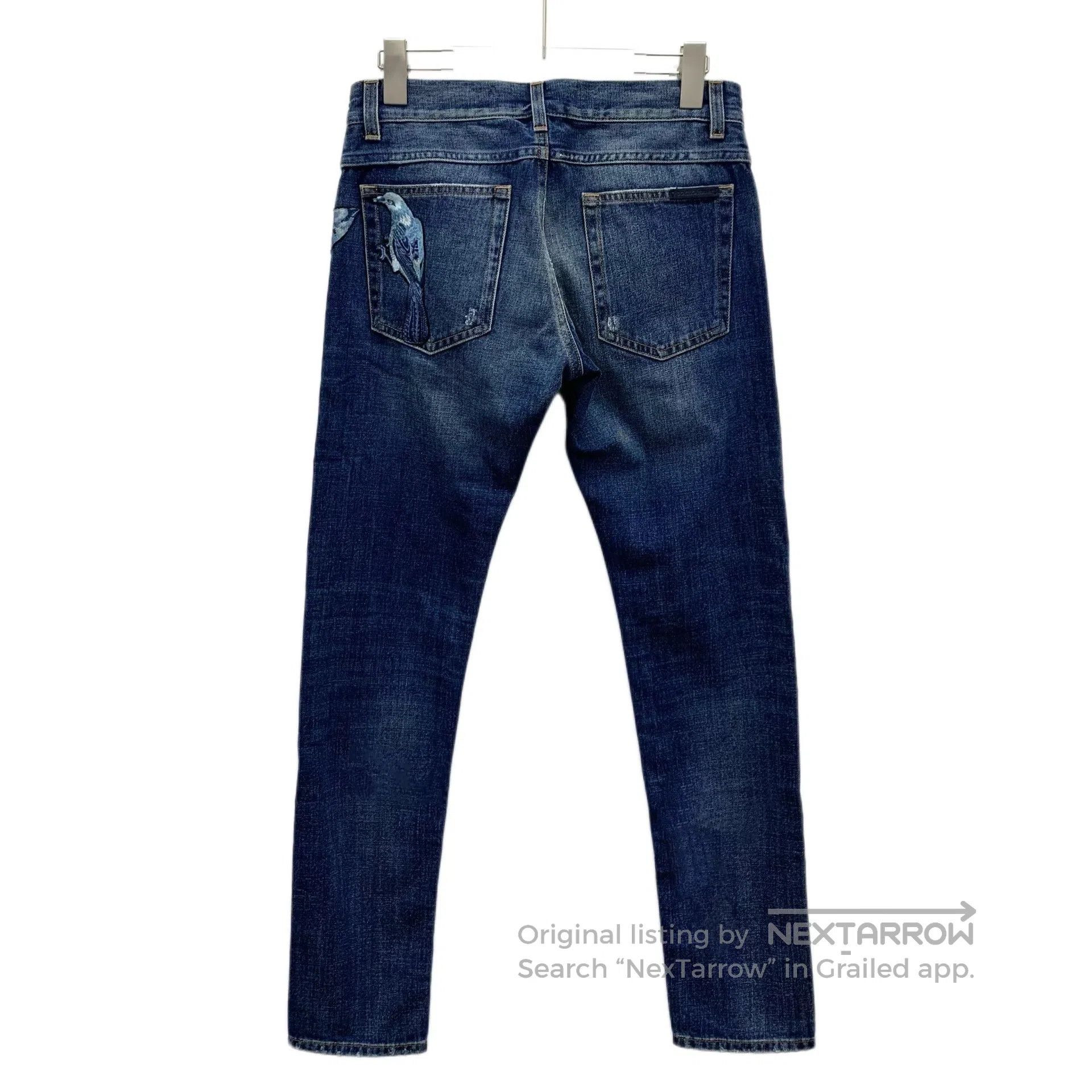 Dolce & Gabbana Dolce Gabbana Dark Blue Washed Destroyed Design Cotton Cas Size US 28 / EU 44 - 2 Thumbnail