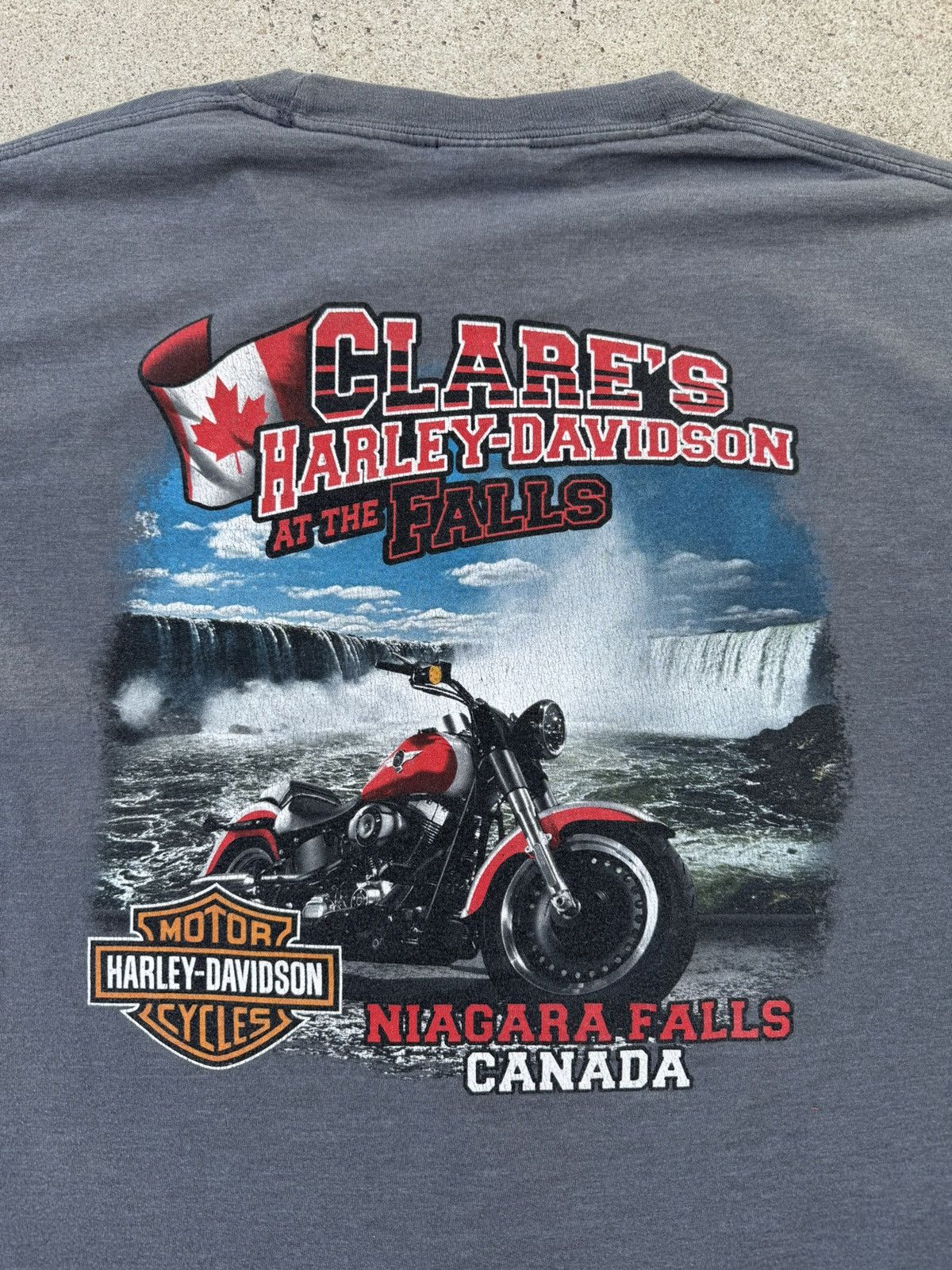 Harley Davidson × Vintage Y2K 00’s Harley Davidson Niagara Falls Canada Graphic Tee XL Size US XL / EU 56 / 4 - 6 Thumbnail