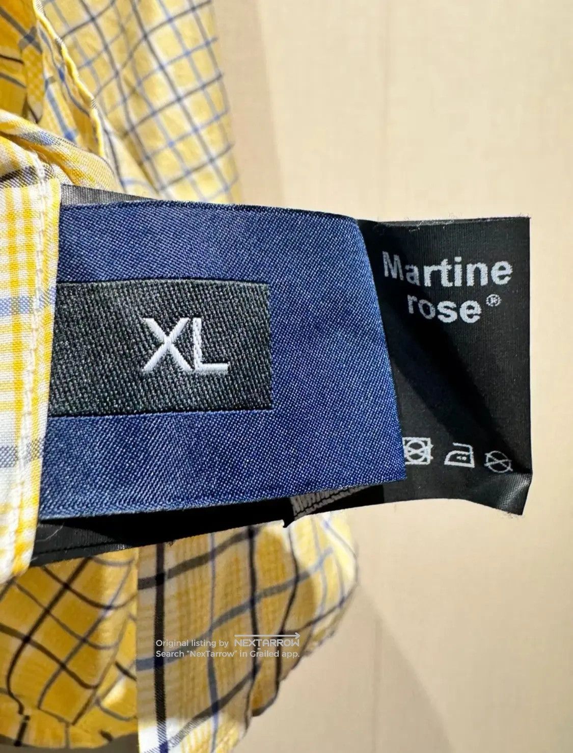 Martine Rose Striped Casual Shirt With Dddd72608 in Yellow, Men's (Size Xl) — image 4 of 6
