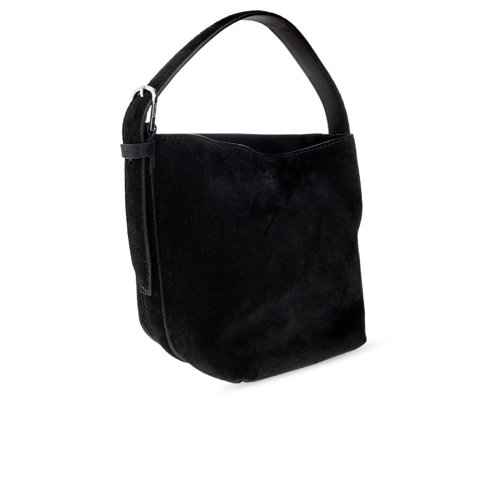 Toteme TOTEME Belted Petite Black Suede Top Handle Bag New & Authen Size ONE SIZE - 3 Thumbnail