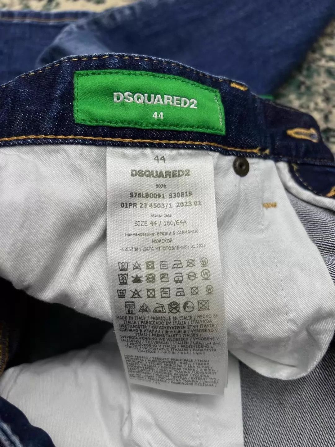 Dsquared2 Dsquared2 Smurfs Skater 9-Cropped Slim Mid-Rise Size US 28 / EU 44 - 6 Thumbnail