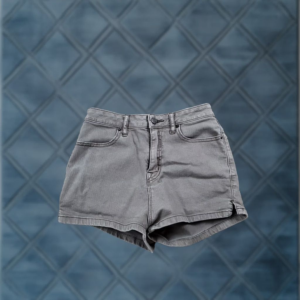 Bdg BDG Katie Super High Rise Shorts Size 25 Womens Gray Denim Size 42" / US 20 - 1 Thumbnail