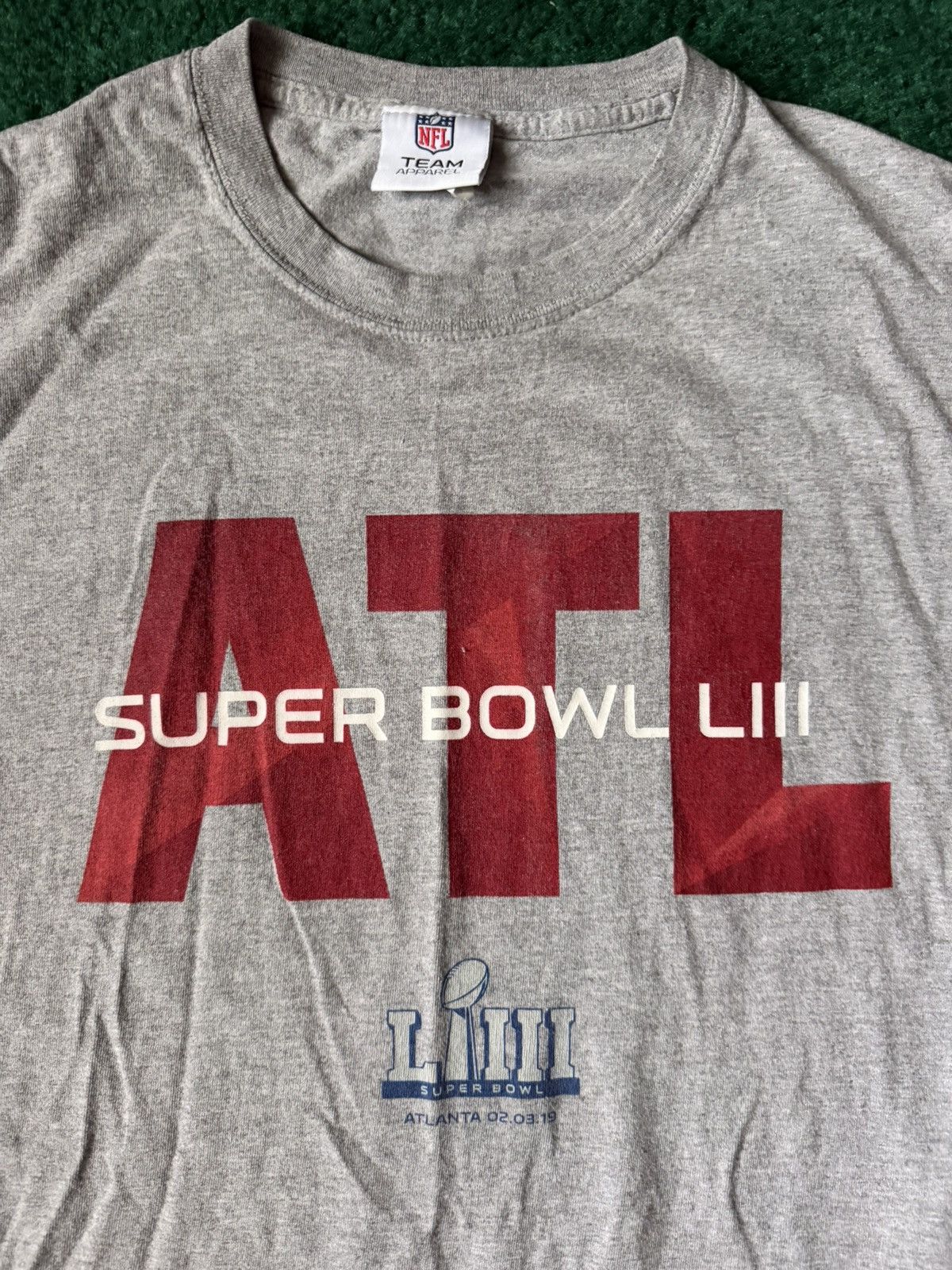 NFL Super Bowl LIII grey cotton t-shirt size Large Size US L / EU 52-54 / 3 - 2 Thumbnail