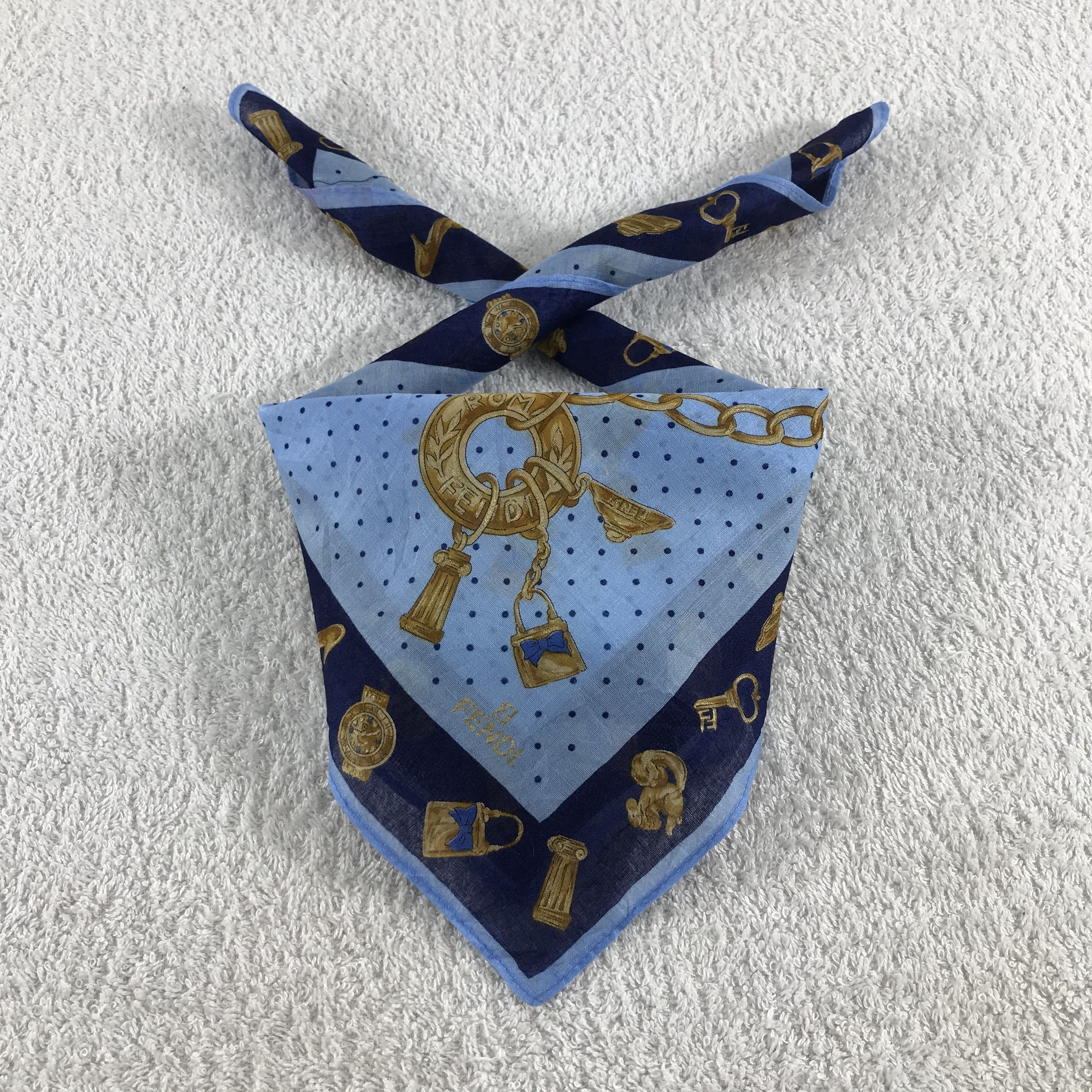 Vintage Vintage Fendi Bandana / Handkerchief / Neckerchief - S109 Size ONE SIZE - 3 Thumbnail
