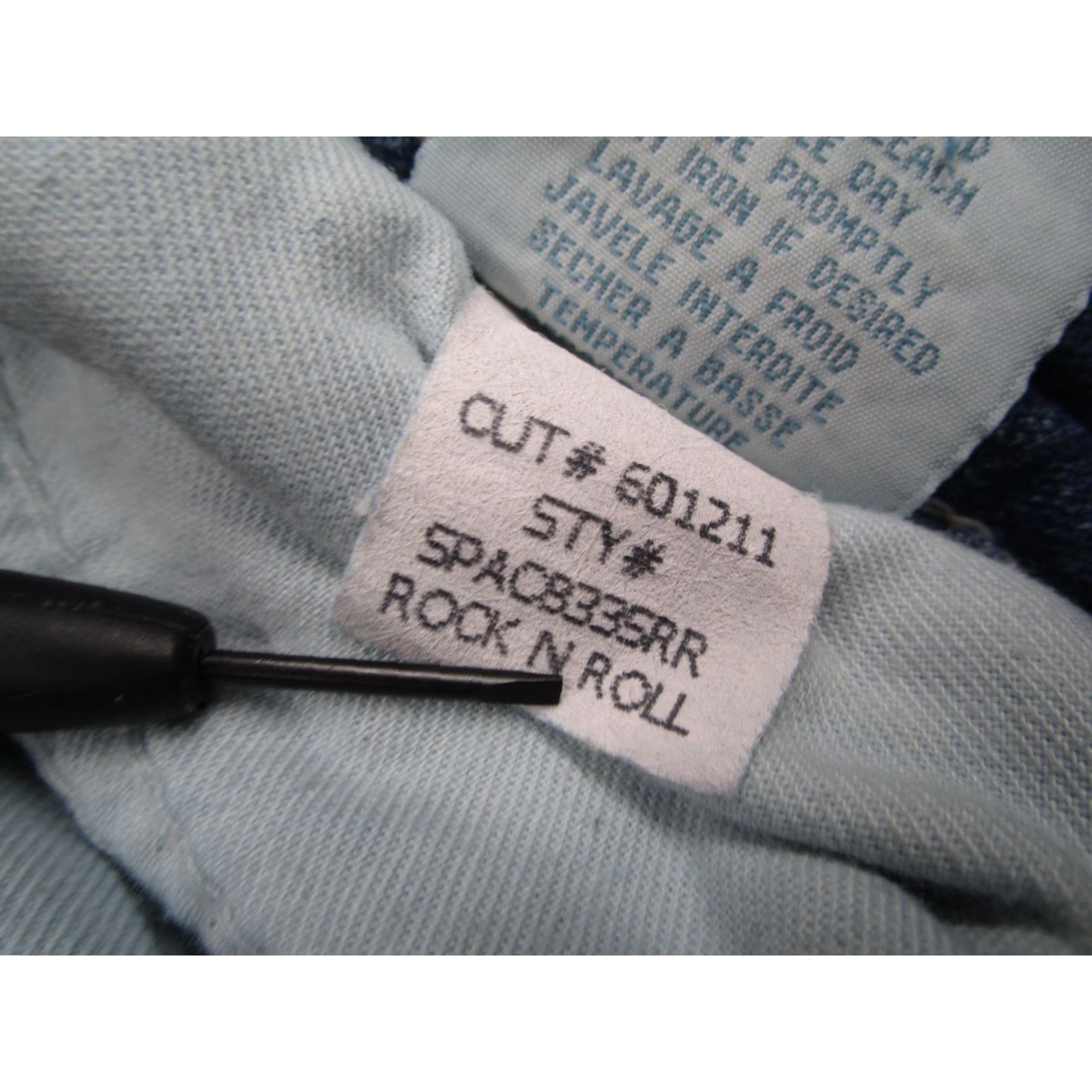 Miss Me Robins Jeans Women 27 Blue Slim Low Rise Denim Rock & Roll Made in USA Jeans 27x32 Size 27" / US 4 / IT 40 - 5 Thumbnail
