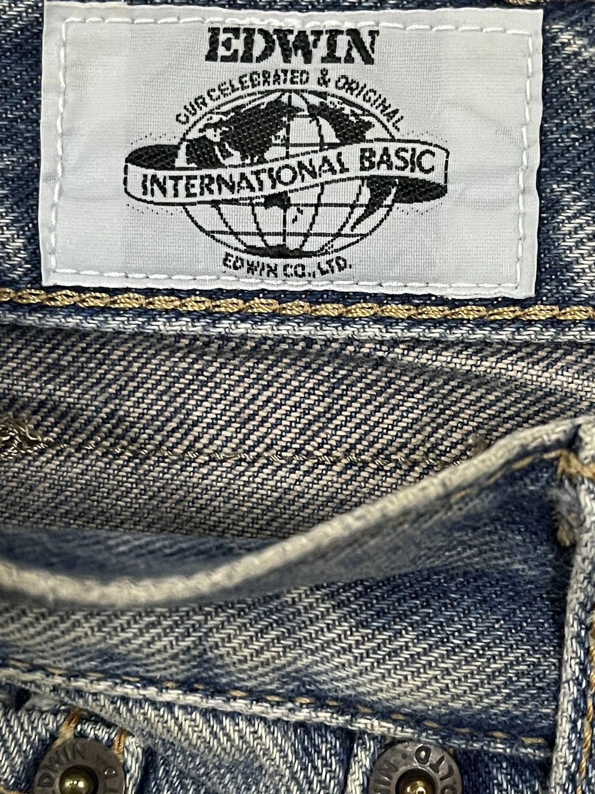 Edwin Vintage Edwin Classic Blue Wash Style Baggy Jeans Size US 30 / EU 46 - 7 Thumbnail