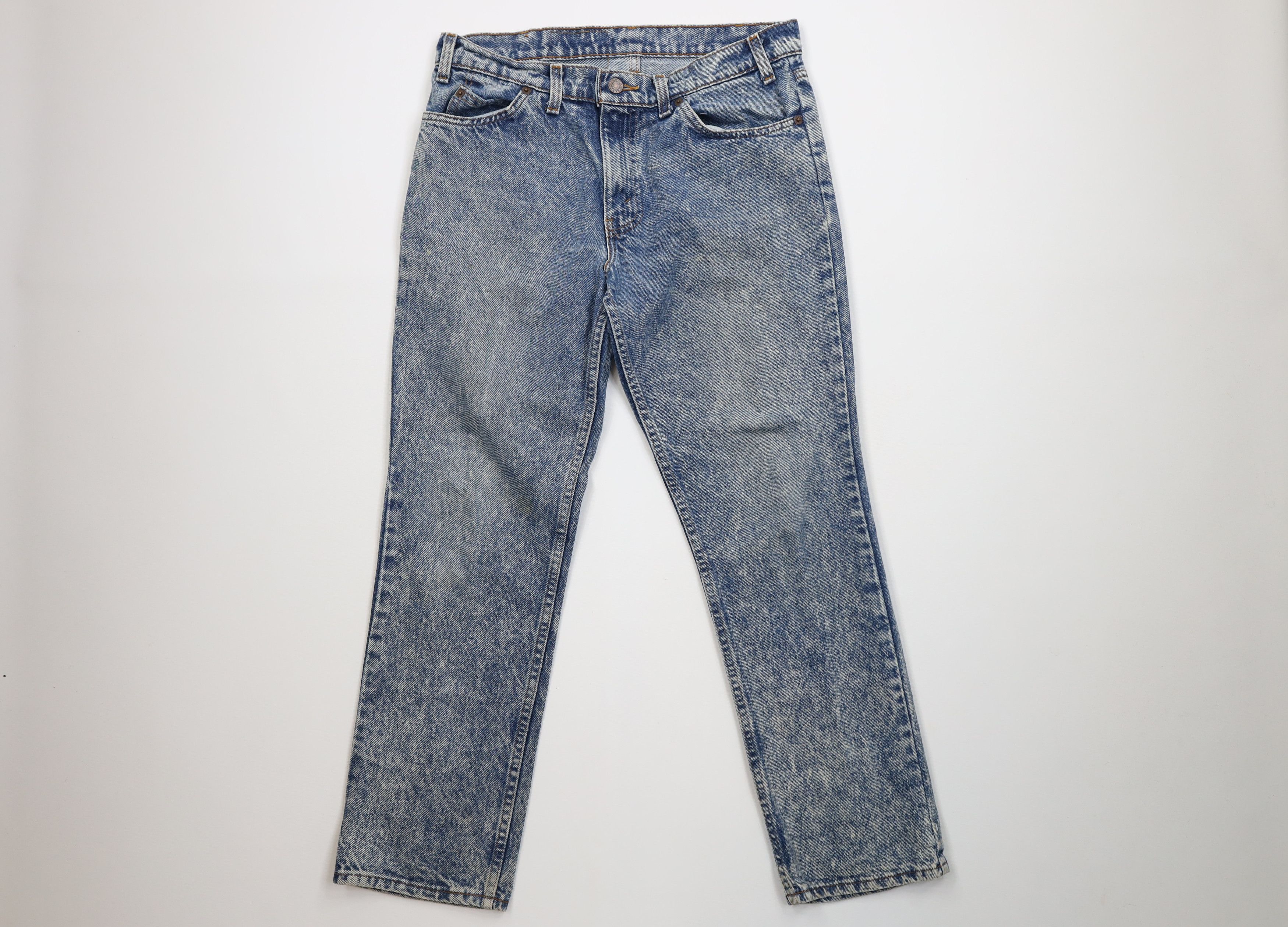 Levi's Vintage 80s Levis 305 Orange Tab Wash Straight Leg Jeans USA Size US 33 - 1 Thumbnail
