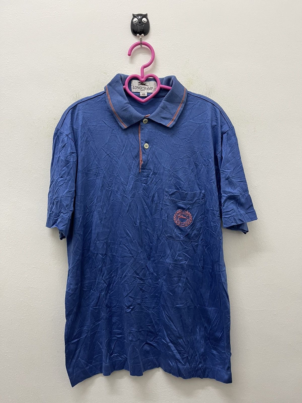 Longchamp Rare Vintage LONGCHAMP Paris Polo Tee Size US M / EU 48-50 / 2 - 1 Thumbnail