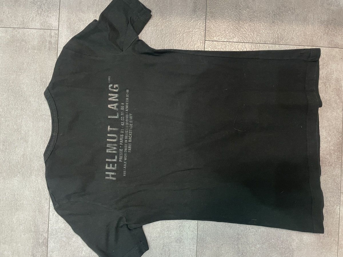 Helmut Lang Helmut Lang Black Tshirt Size M / US 6-8 / IT 42-44 - 2 Thumbnail