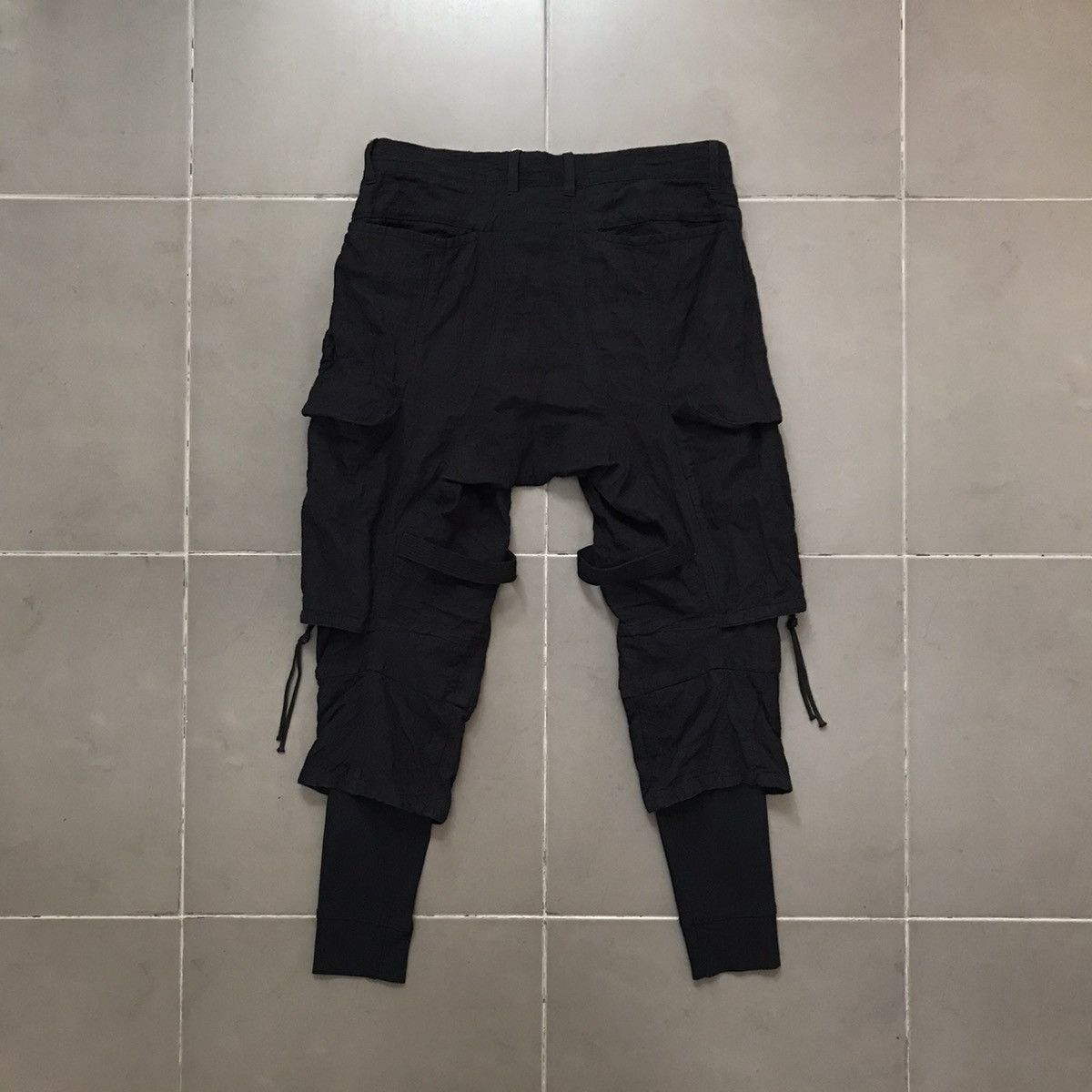 D.Hygen D.HYGEN MIX SILK COTTON LAYERED CARGO PANTS Size US 30 / EU 46 - 14 Thumbnail
