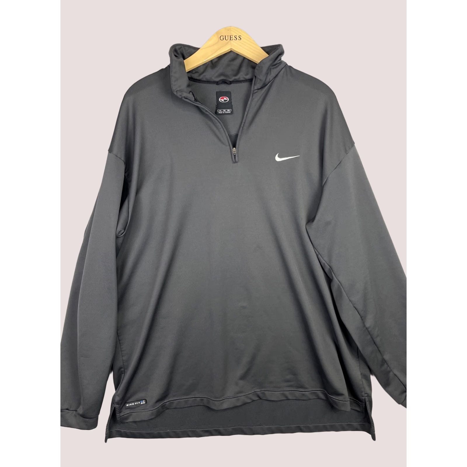 Nike Nike Vintage Sweater Mens XL Gray 1/4 Zip Pullover Tiger Woods Embroidered Logo Sports Outdoor Classic Nike Shirt Size US XL / EU 56 / 4 - 1 Thumbnail