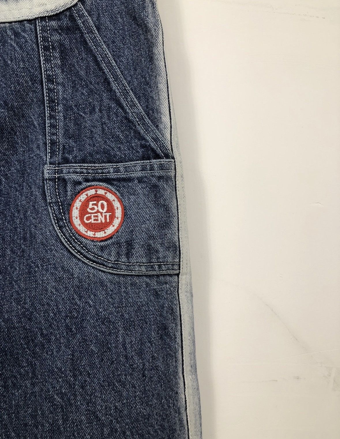 50 Cent × Rap Tees × Vintage 50 Cent authentic Vintage Baggy Denim Jeans Very Rare Item Size US 32 / EU 48 - 7 Thumbnail