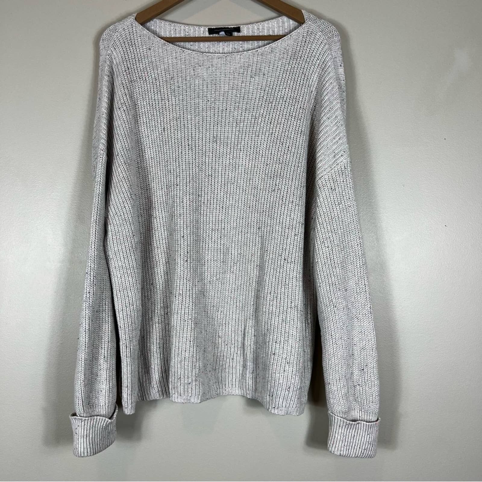 French Connection French Connection Flecked Cream Millie Mozart Sweater Size M / US 6-8 / IT 42-44 - 2 Preview