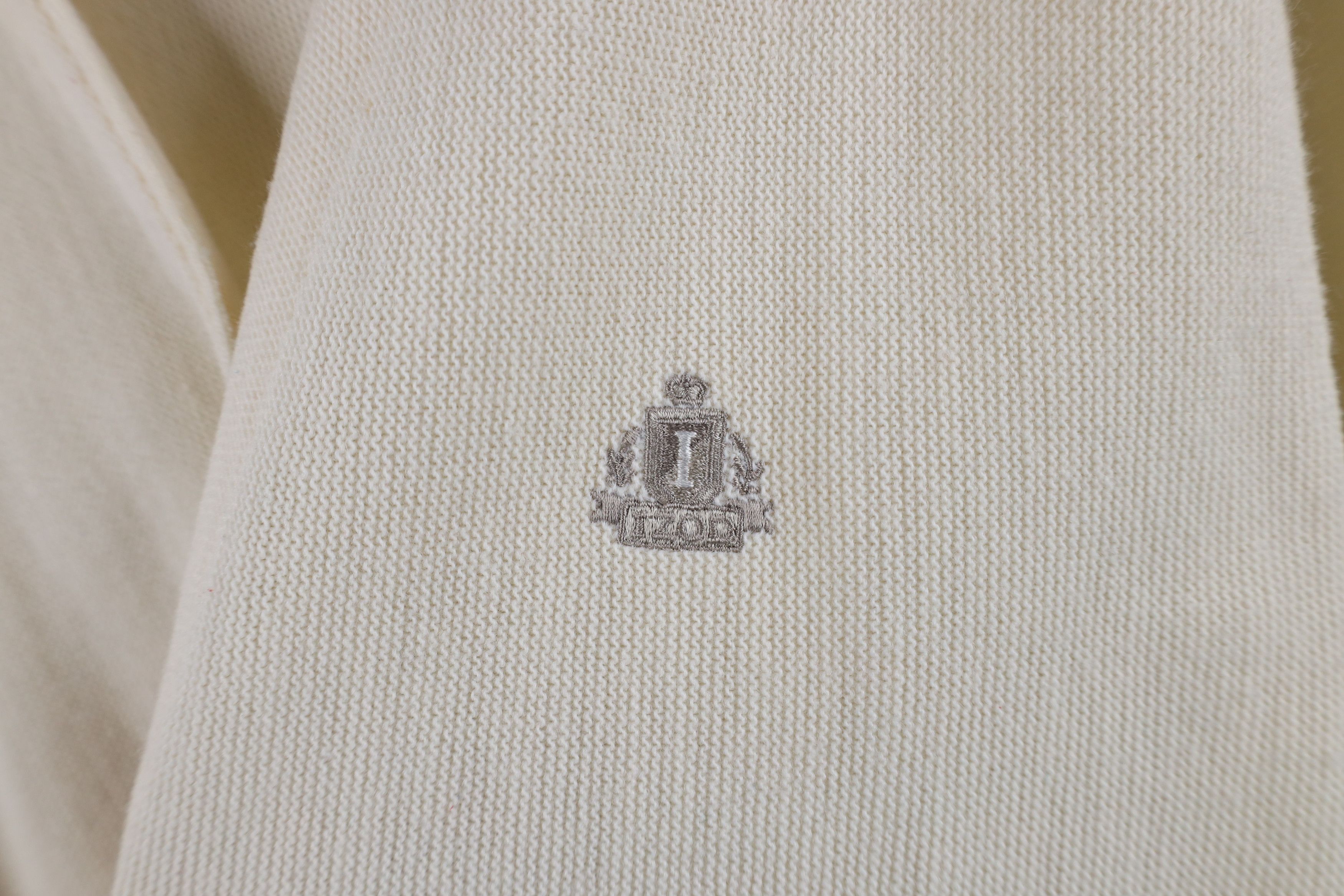 Izod × Vintage Vintage 90s Izod Spell Button Cardigan Sweater Cream USA Size US M / EU 48-50 / 2 - 4 Thumbnail