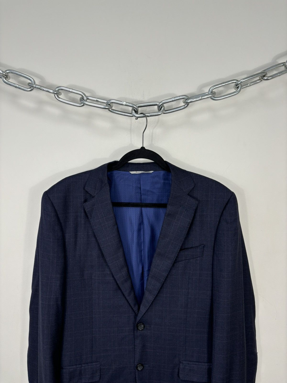 Canali Canali 1934 Su Misura Men’s Navy Blue Wool Blazer Jacket Size 40R - 4 Thumbnail