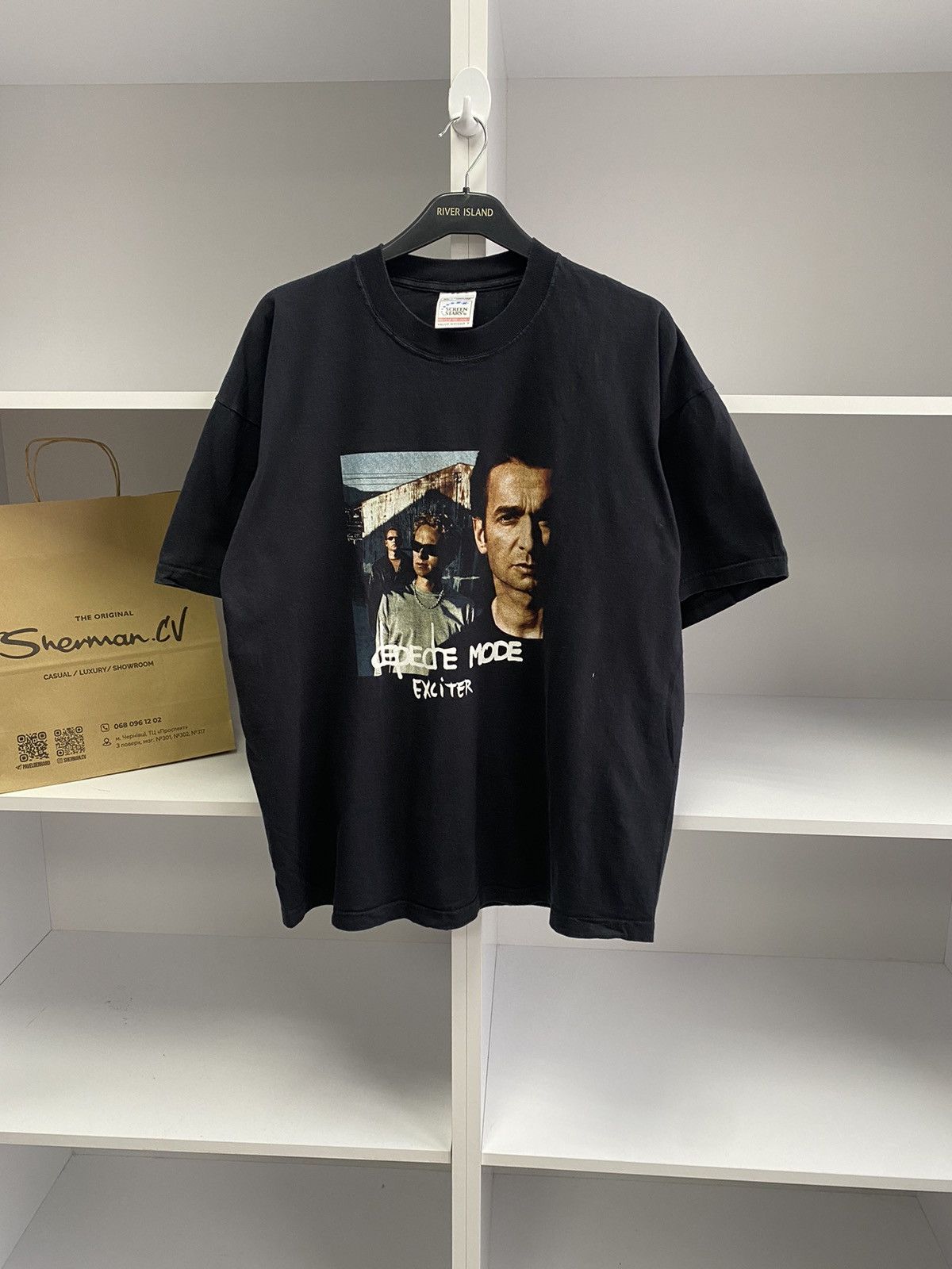 Band Tees × Vintage Vintage 2001 Depeche Mode Exciter Tour Tee Size US XL / EU 56 / 4 - 1 Thumbnail