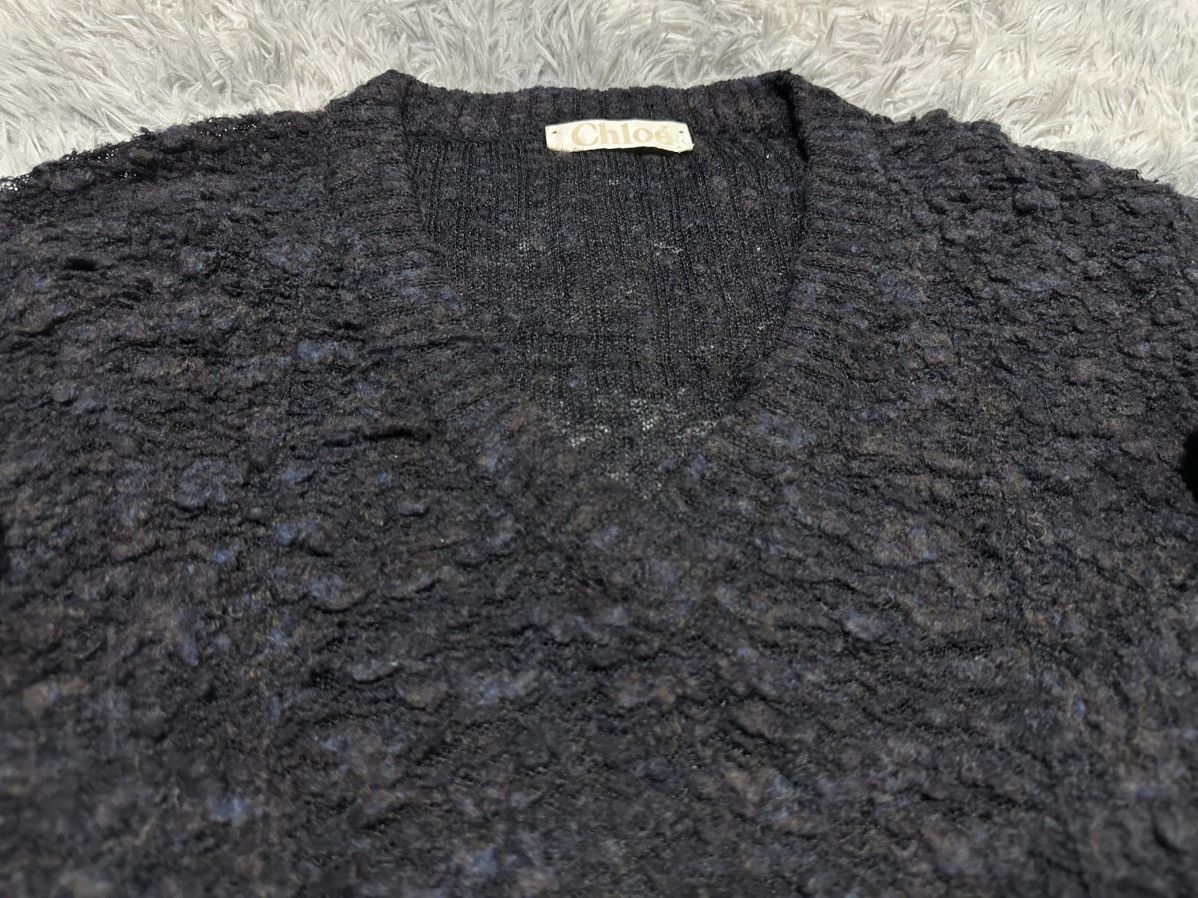Other 🔥Archived 80s Vintage Chloe Mesh Knit Sweater Puff Sleeve Size US L / EU 52-54 / 3 - 5 Thumbnail