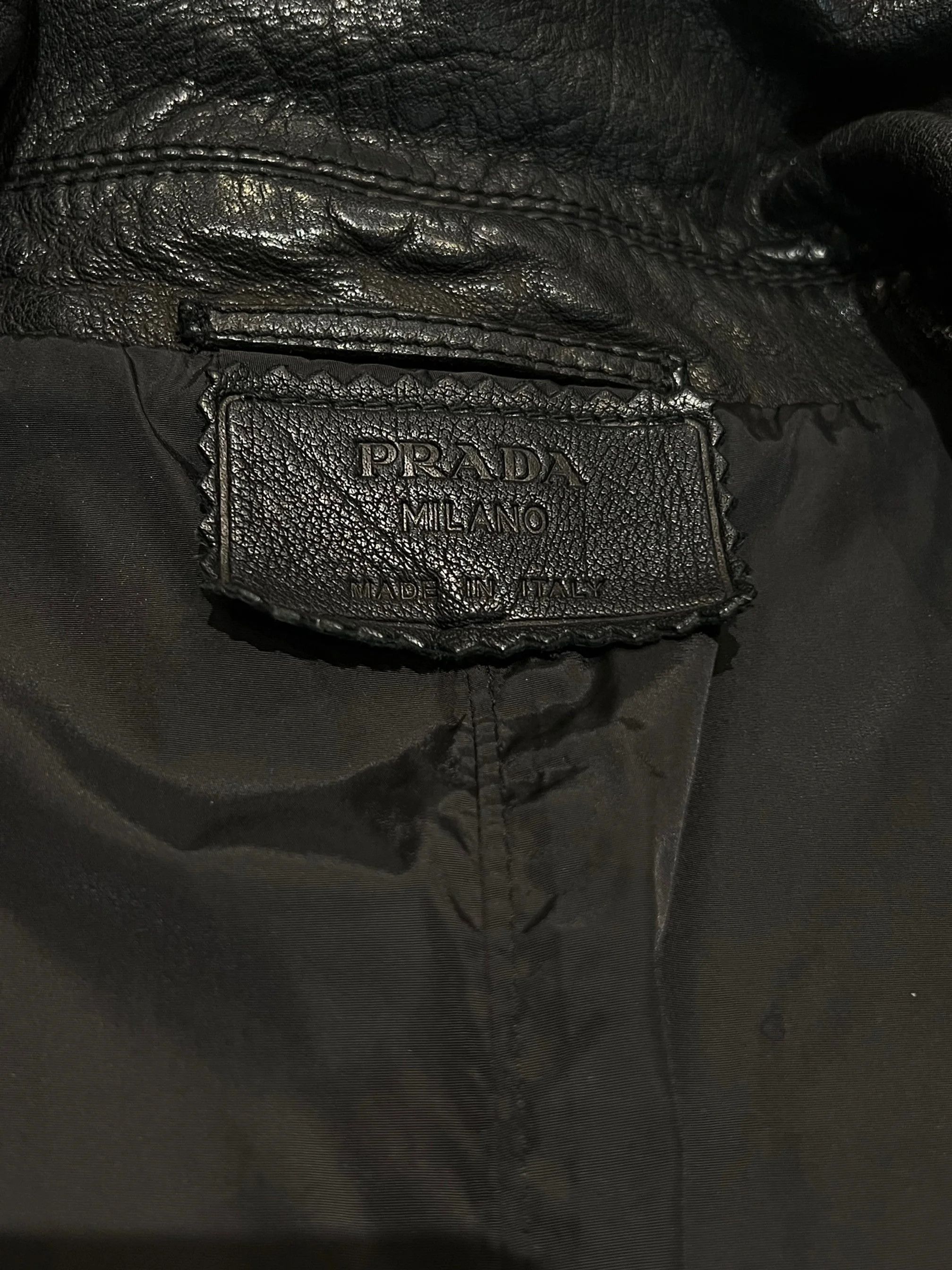 Prada Prada Men’s Long Leather Coat Size US S / EU 44-46 / 1 - 7 Thumbnail