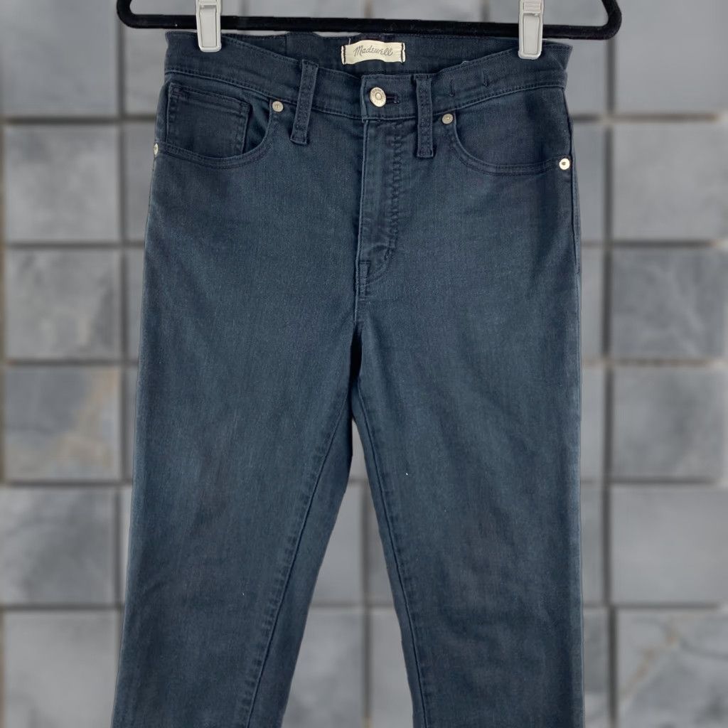 Madewell Madewell Jeans Womens 24 Black High-Rise Skinny Dark Wash Stretch Denim Pants - 5-Pocket Design Menstrual? Size 42" / US 20 - 1 Thumbnail