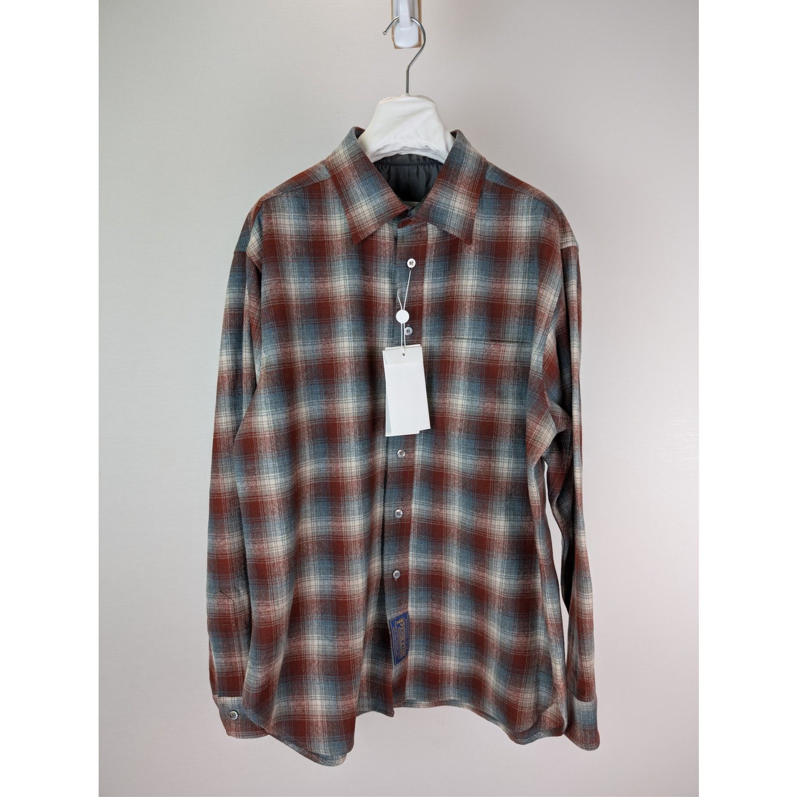 Maison Margiela × Pendleton o1rshd1 Pendleton Checked Wool Button up Shirt in Rust Size US S / EU 44-46 / 1 - 2 Thumbnail