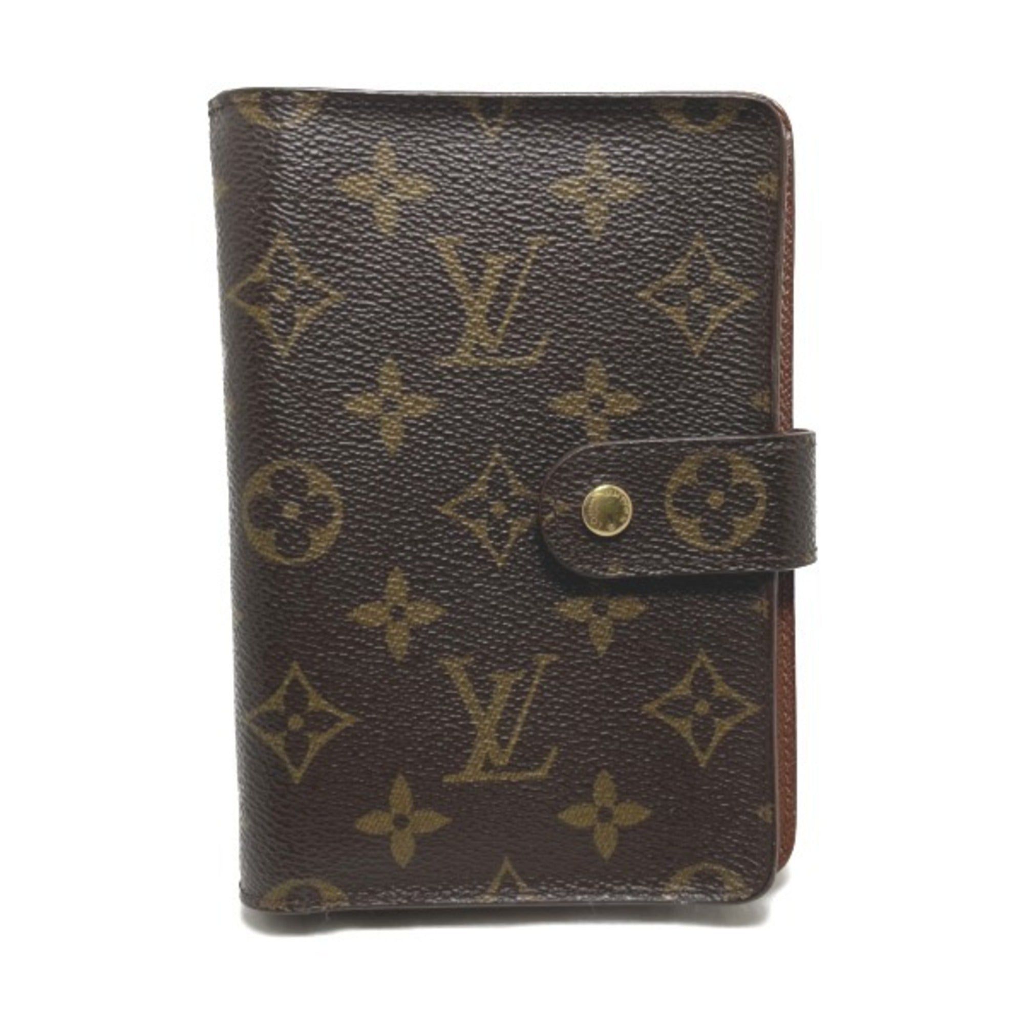 Louis Vuitton Louis Vuitton Porto Papier Zip Monogram With Coin Purse M61207 Brown Bifold Wallet 0172