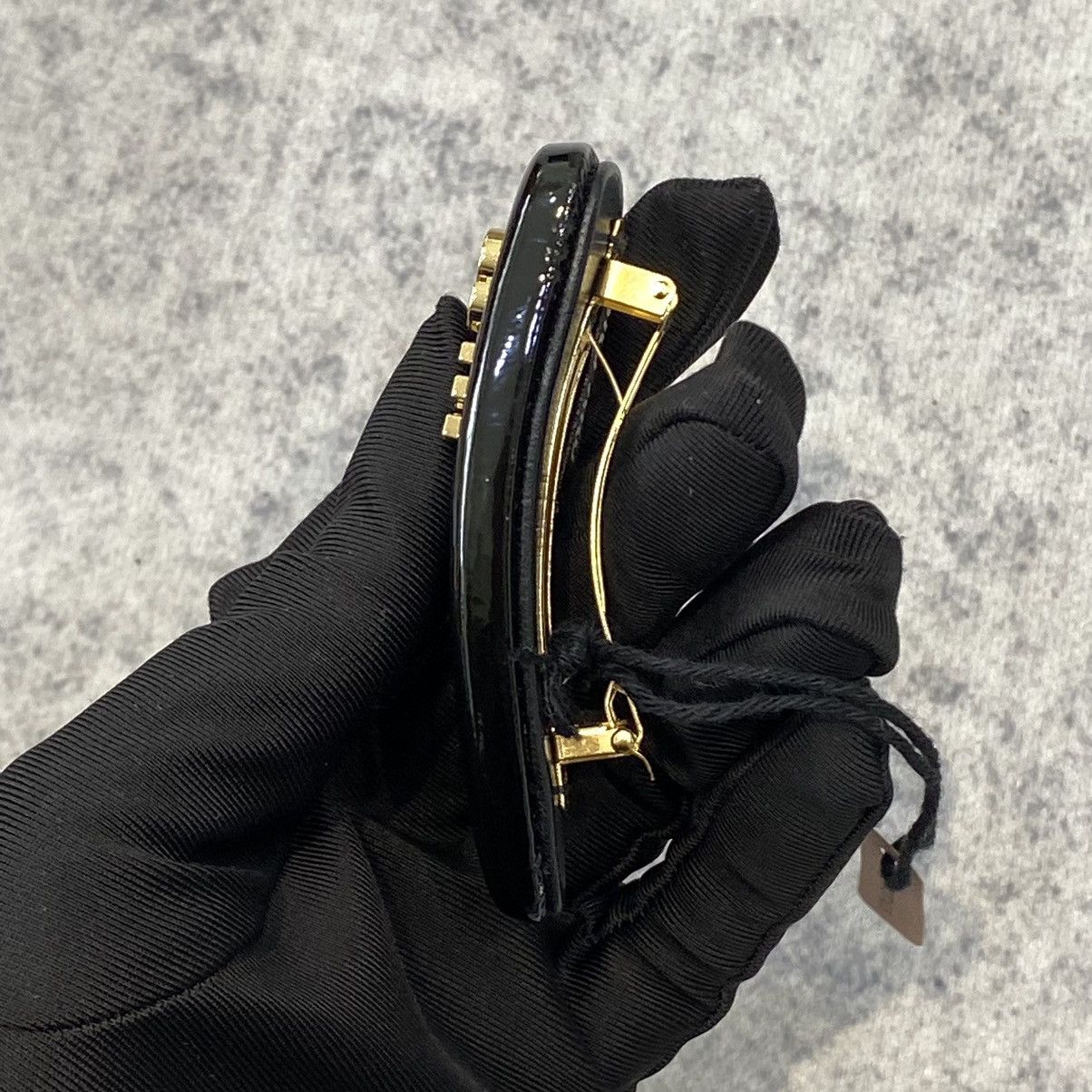 Miu Miu MIU MIU Patent Leather Hair Clip BLACK Size ONE SIZE - 6 Thumbnail