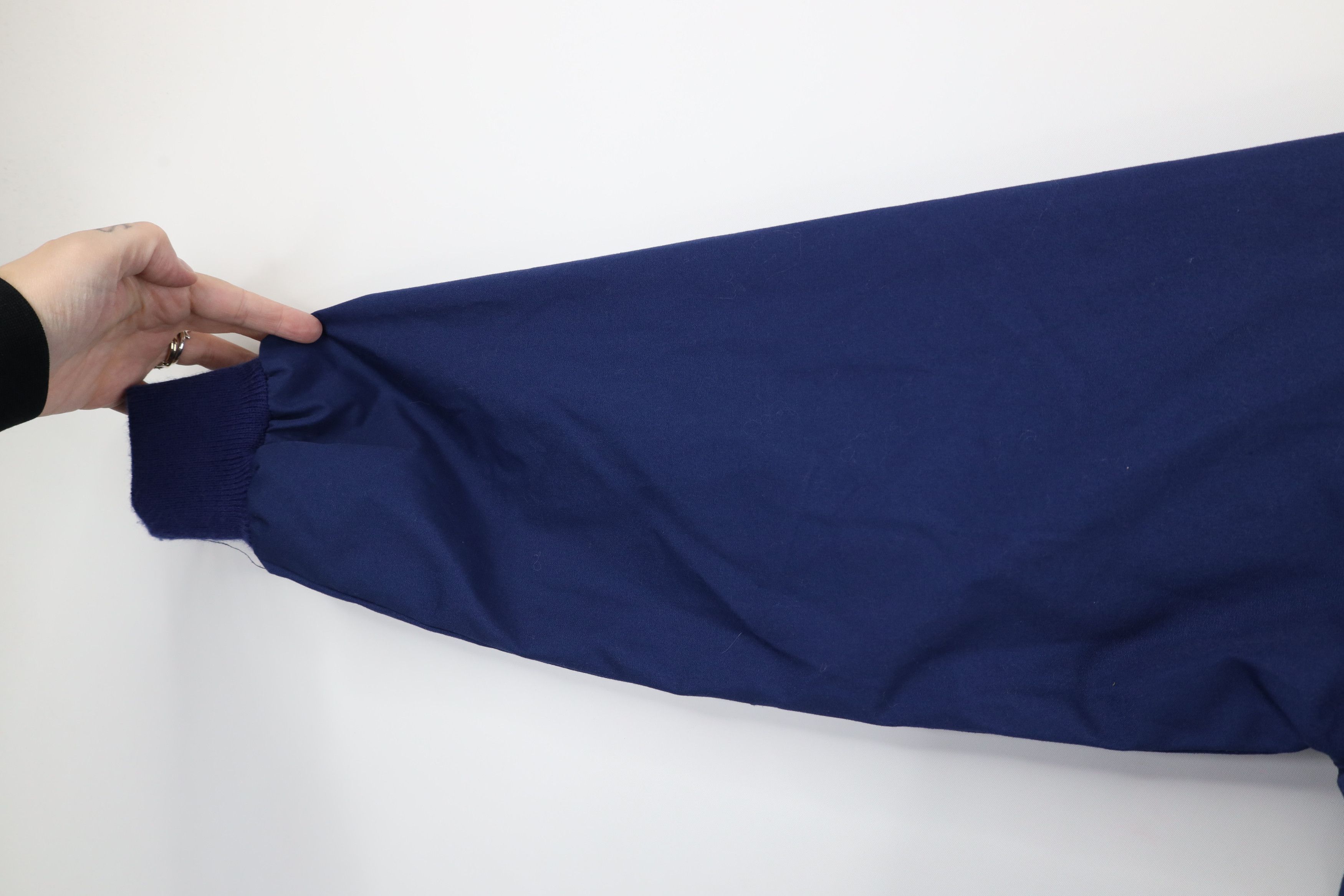 Vintage Vintage 80s 90s Rawlings Lined Cafe Racer Bomber Jacket Blue Size US M / EU 48-50 / 2 - 7 Thumbnail