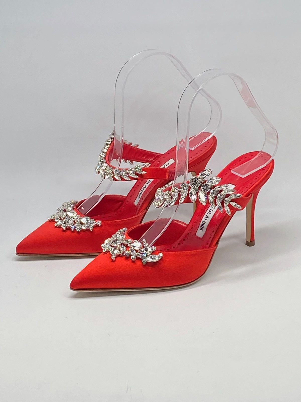 Manolo Blahnik Manolo Blahnik Lurum 90MM Embellished Satin Mules size 36 Size US 6 / IT 36 - 7 Thumbnail
